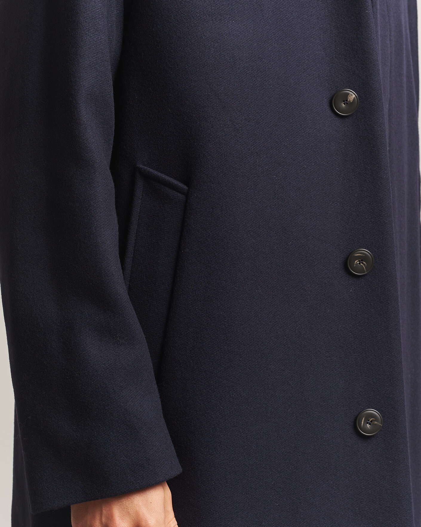 Men | Coats & Jackets | Sunflower | Wool Blend Winter Coat Navy