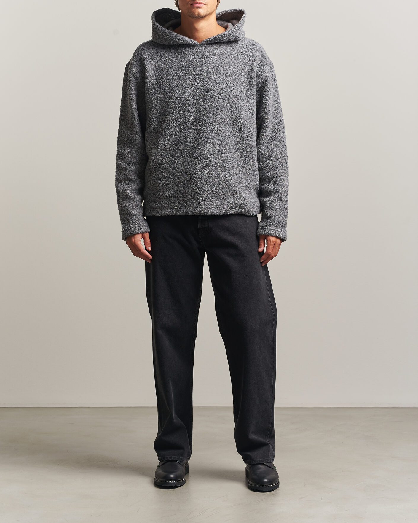 Men | Sweaters & Knitwear | Sunflower | Wool Hoodie Grey Melange