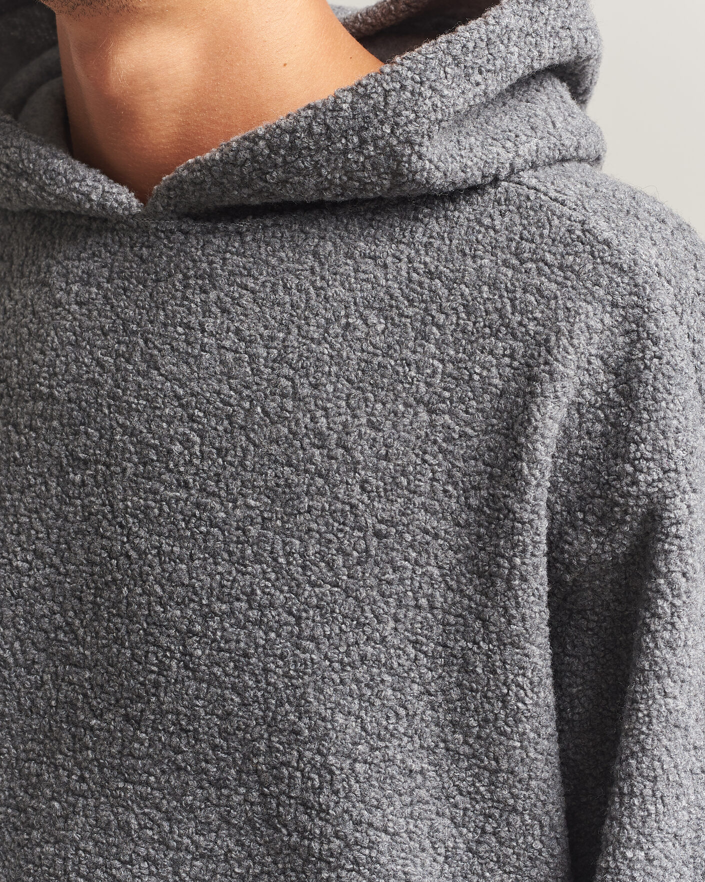 Men | Sweaters & Knitwear | Sunflower | Wool Hoodie Grey Melange