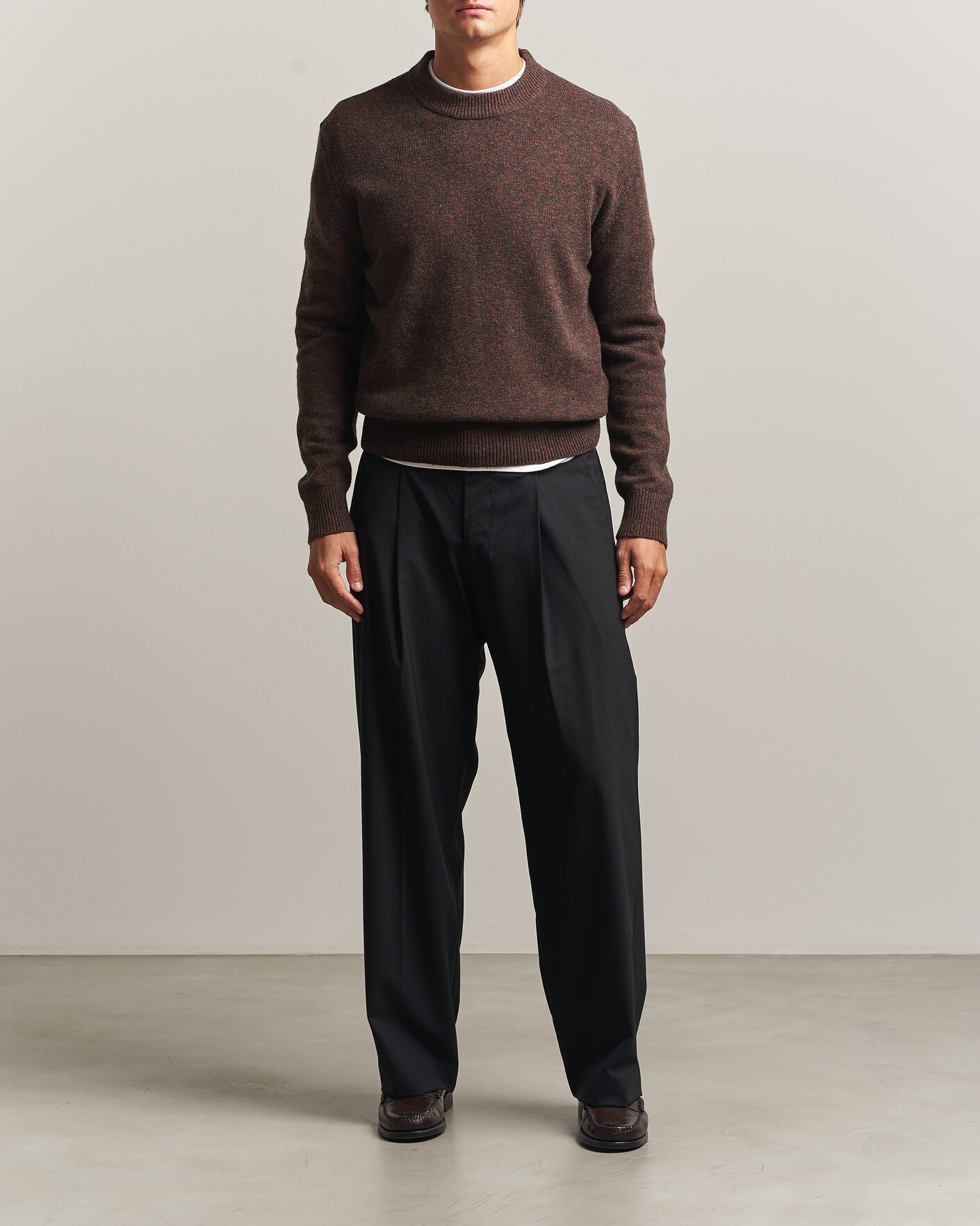 Men | Sweaters & Knitwear | Sunflower | Moon Merino Sweater Brown