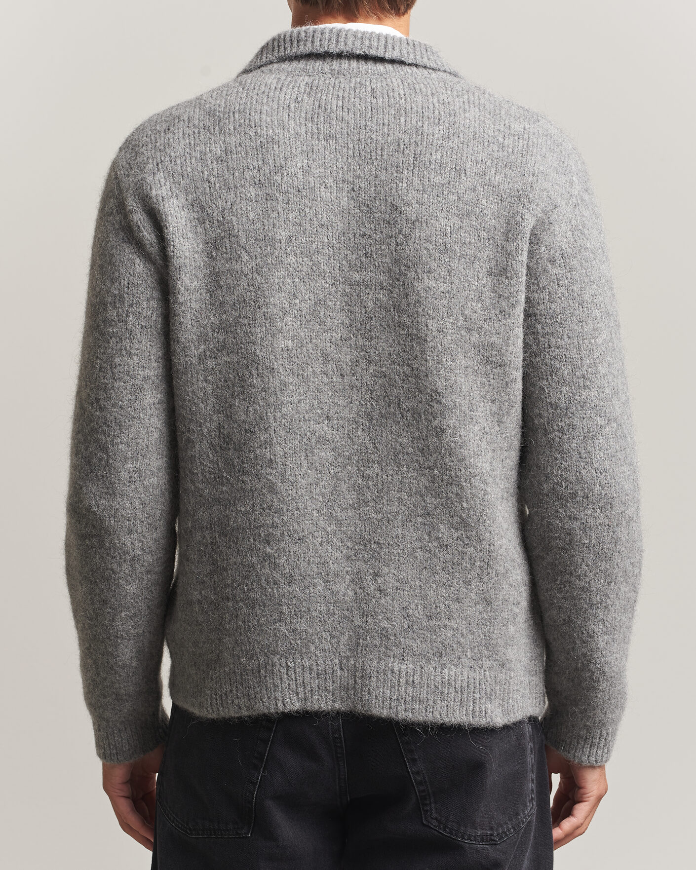 Men | Sweaters & Knitwear | Sunflower | Alpacka Cardigan Grey Melange