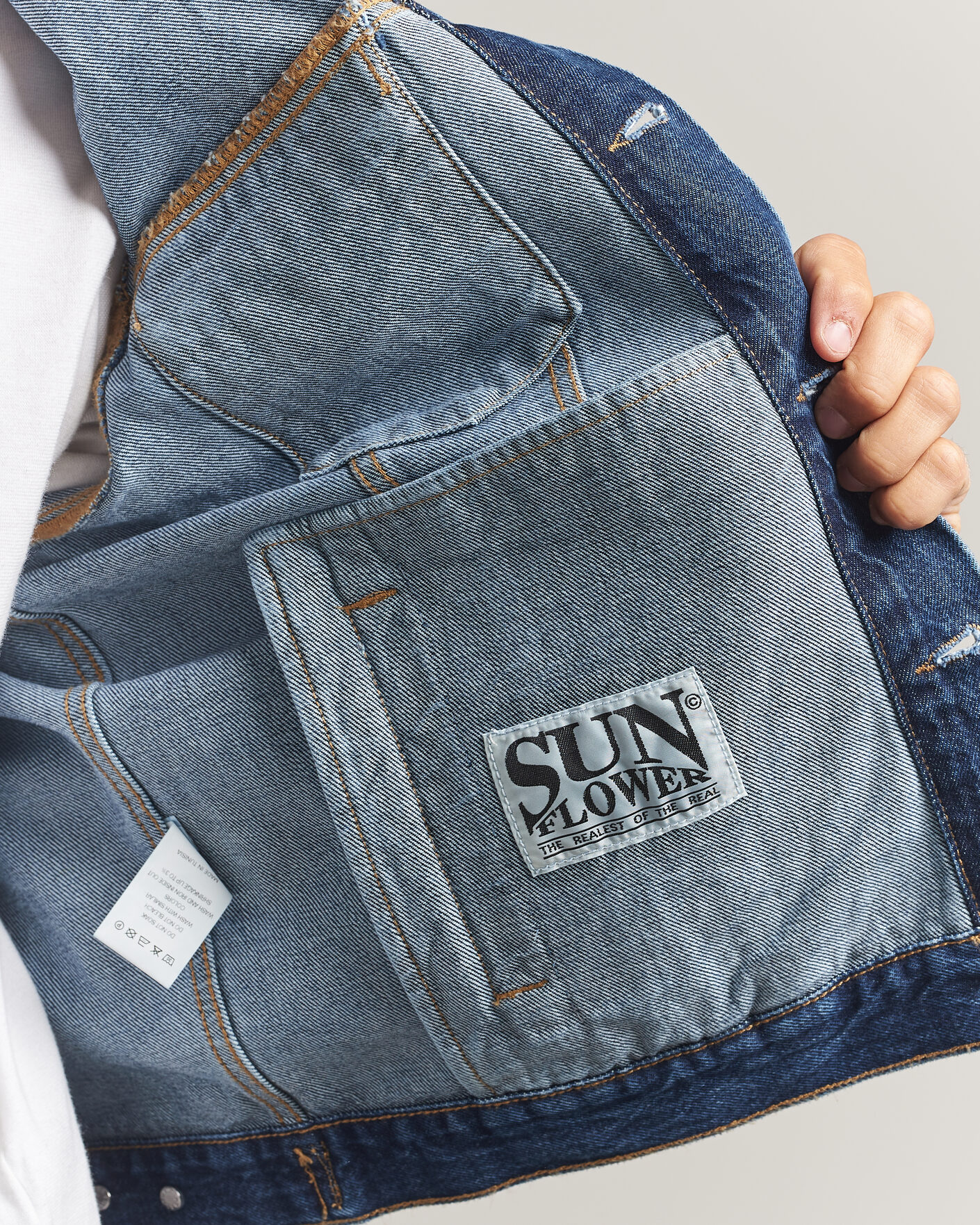 Men | Coats & Jackets | Sunflower | Trucker Denim Jacket Blue Wash