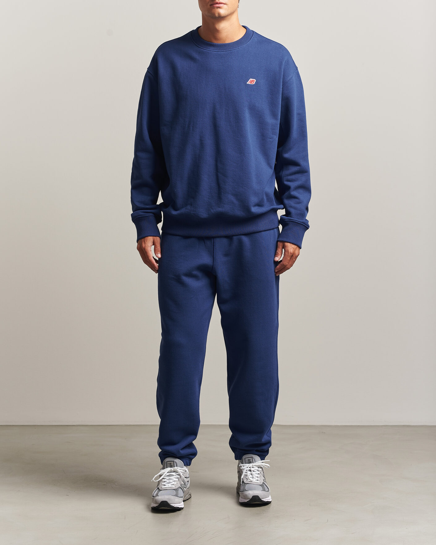 Men | Sweaters & Knitwear | New Balance Made In US & UK | New Balance Made in Made In USA Core Sweatshirt Blue Oyster