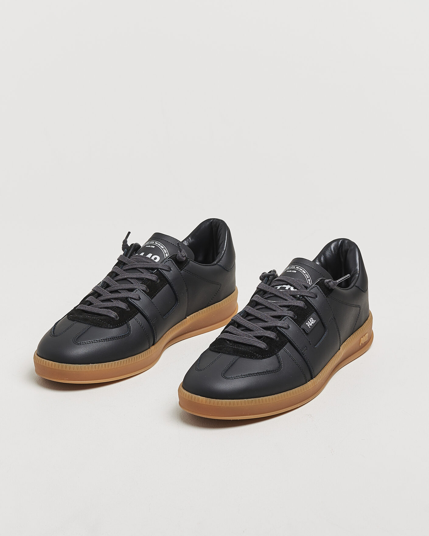 Men | Sneakers | P448 | Monza Leather/Suede Sneaker Black