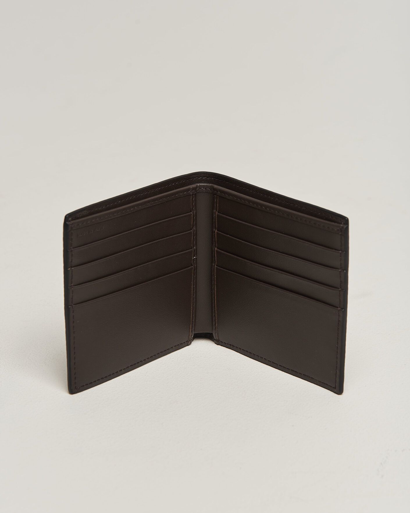 Men | Wallets | Smythson | Ludlow 8 Card Wallet Dark Brown