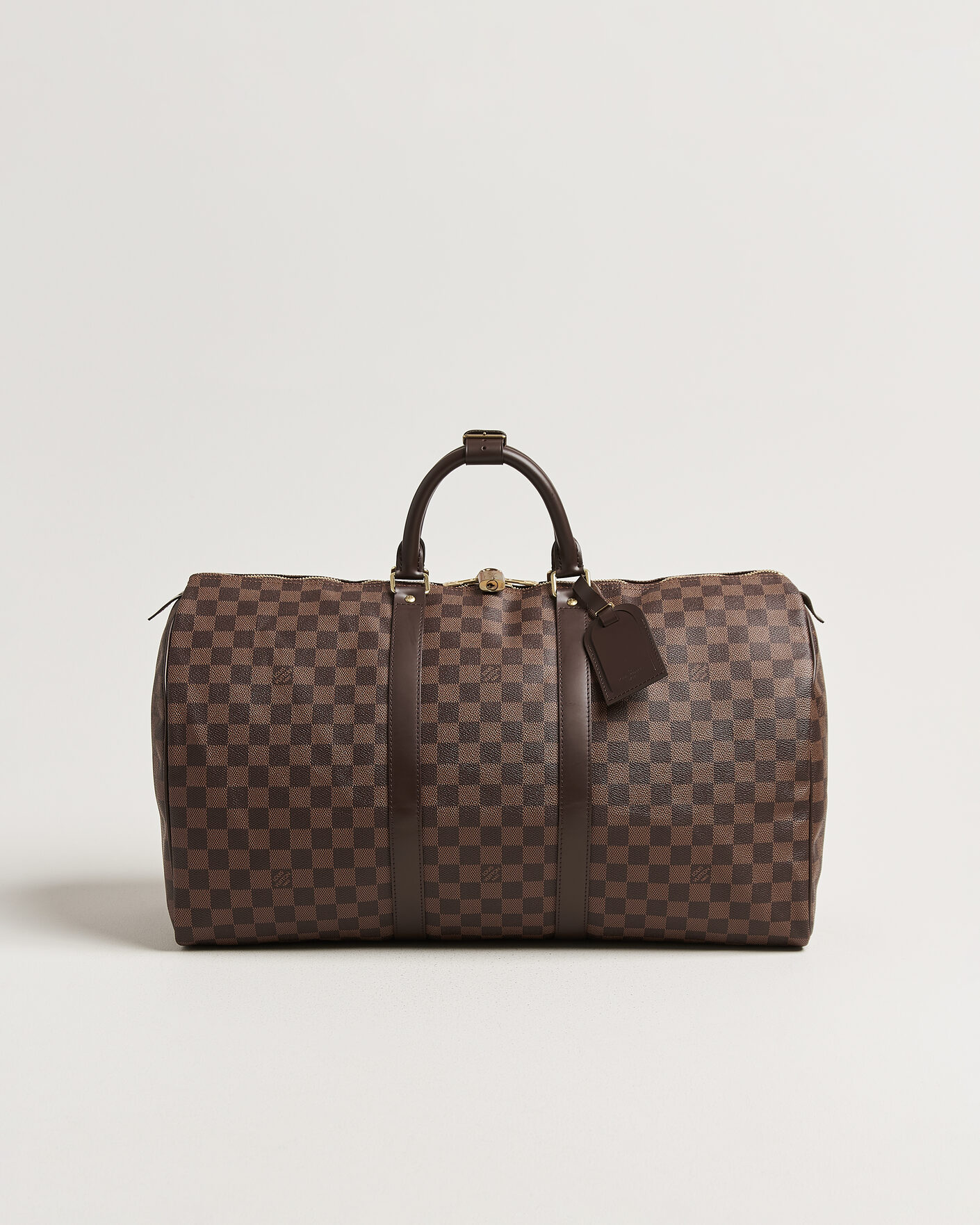 Men | Pre-Owned & Vintage Bags | Louis Vuitton Pre-Owned | Keepall 50 Damier Ebene