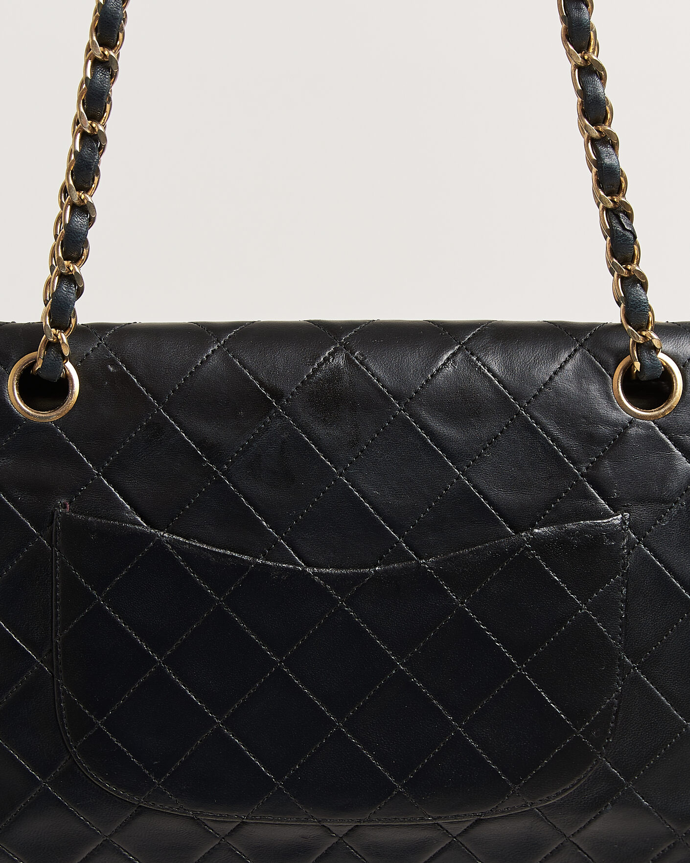 Men | Pre-Owned & Vintage Bags | Chanel Pre-Owned | Classic Medium Double Flap Bag Lambskin Black