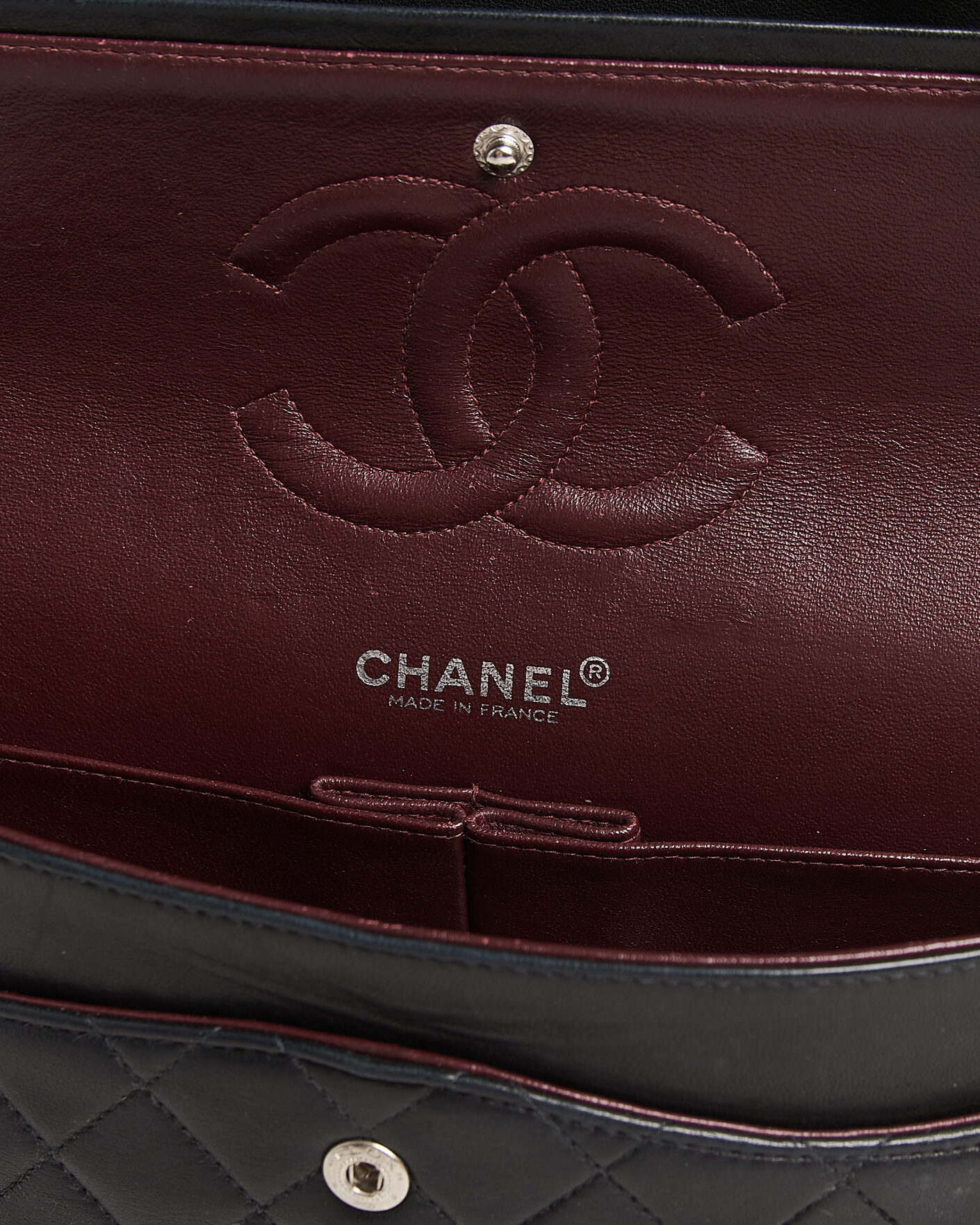 Men | Pre-Owned & Vintage Bags | Chanel Pre-Owned | Classic Medium Double Flap Bag Lambskin Black