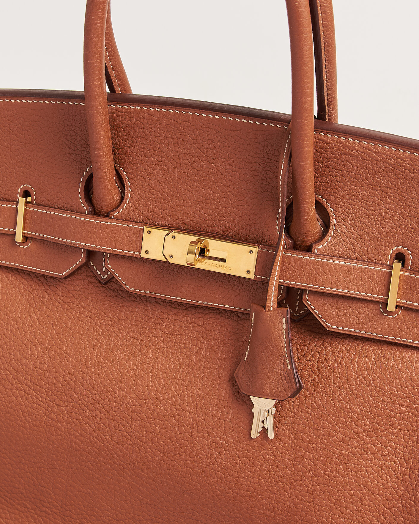 Hermès Pre-Owned Birkin 35 Togo Leather Cognac Brown at CareOfCarl.com