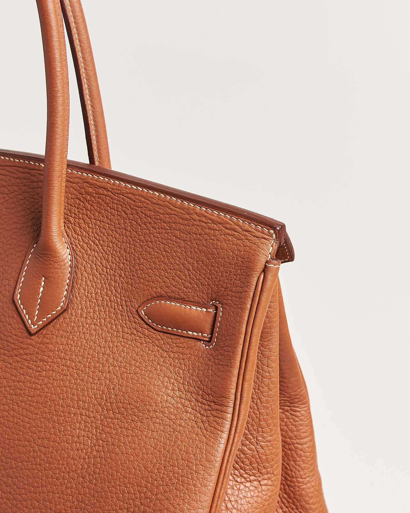 Hermès Pre-Owned Birkin 35 Togo Leather Cognac Brown at CareOfCarl.com