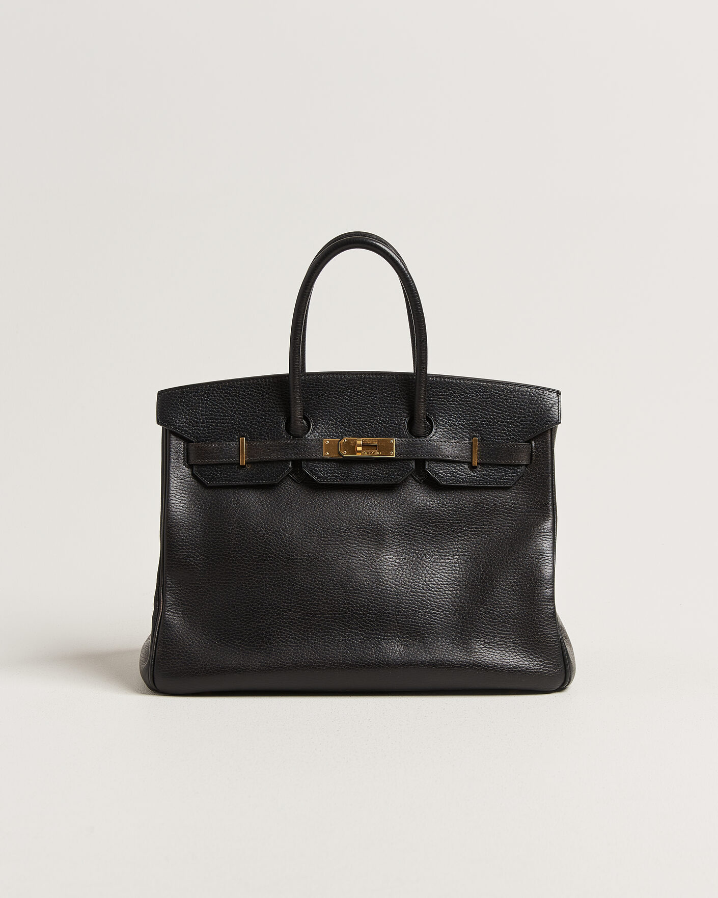 Men | Pre-Owned & Vintage Bags | Hermès Pre-Owned | Birkin 35 Retourné Ardennes Leather Black