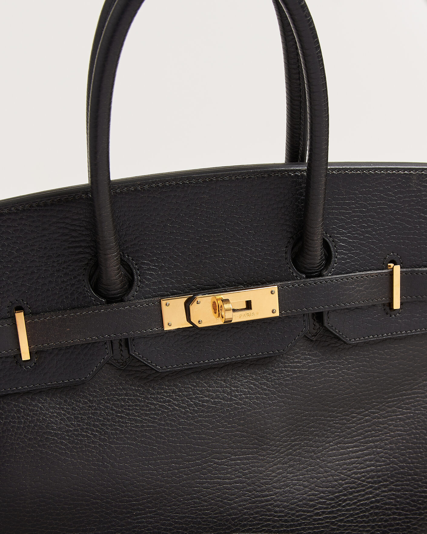 Men | Pre-Owned & Vintage Bags | Hermès Pre-Owned | Birkin 35 Retourné Ardennes Leather Black