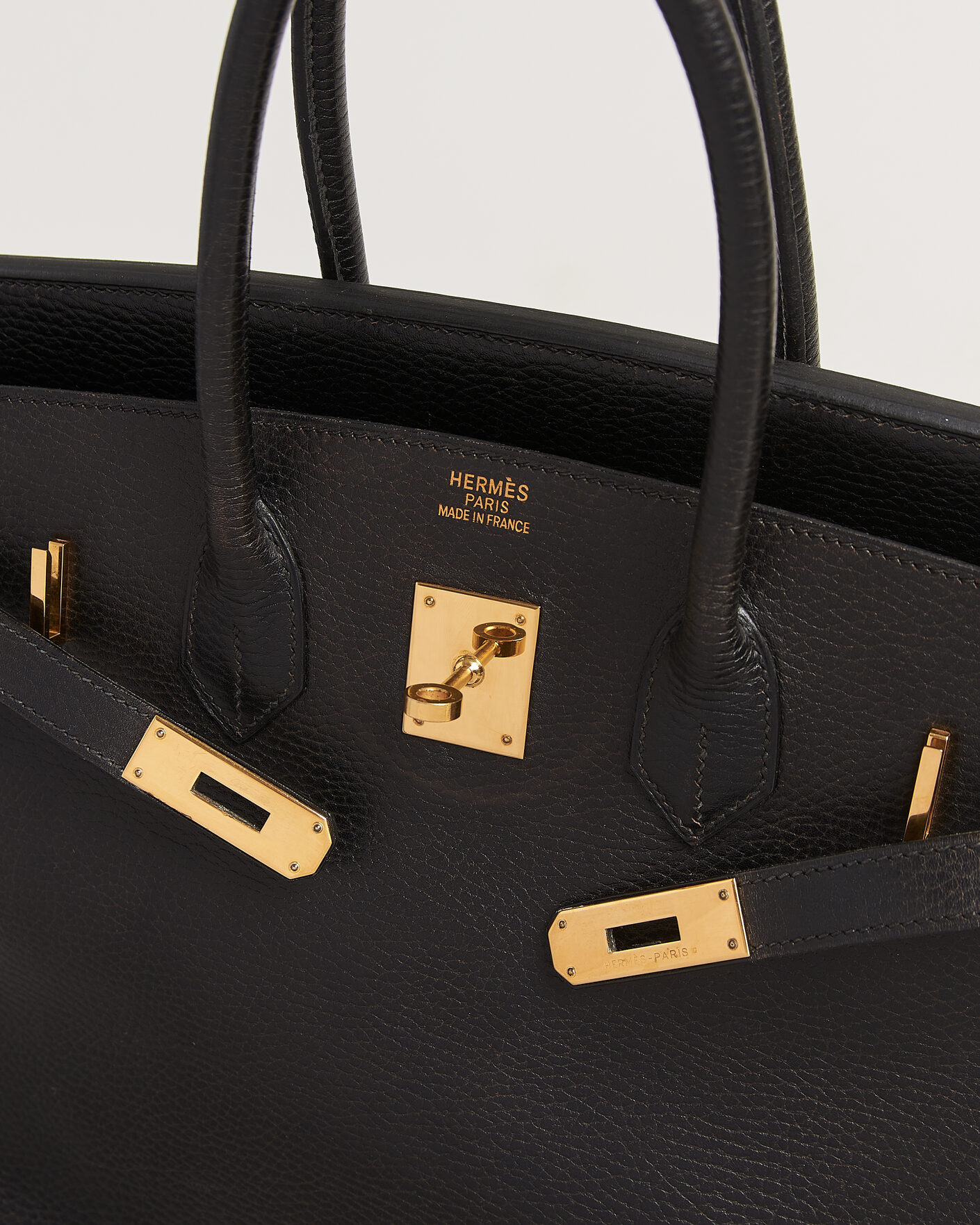 Men | Pre-Owned & Vintage Bags | Hermès Pre-Owned | Birkin 35 Retourné Ardennes Leather Black