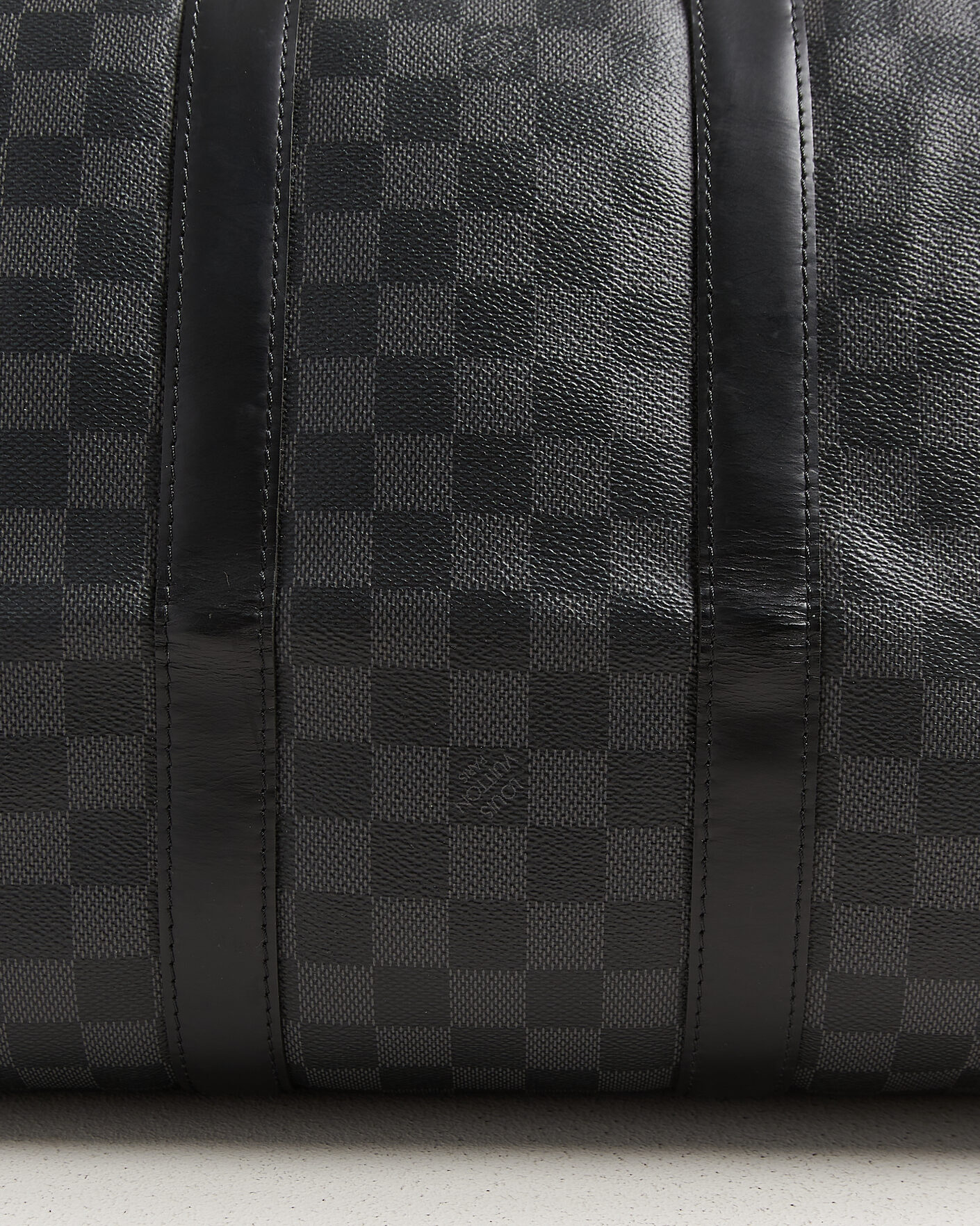 Men | Pre-Owned & Vintage Bags | Louis Vuitton Pre-Owned | Keepall 45 Bandouliére Damier graphite
