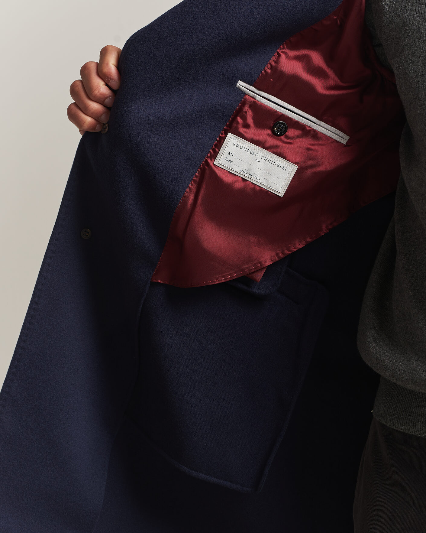 Men | Coats & Jackets | Brunello Cucinelli | Soft Wool Coat Navy