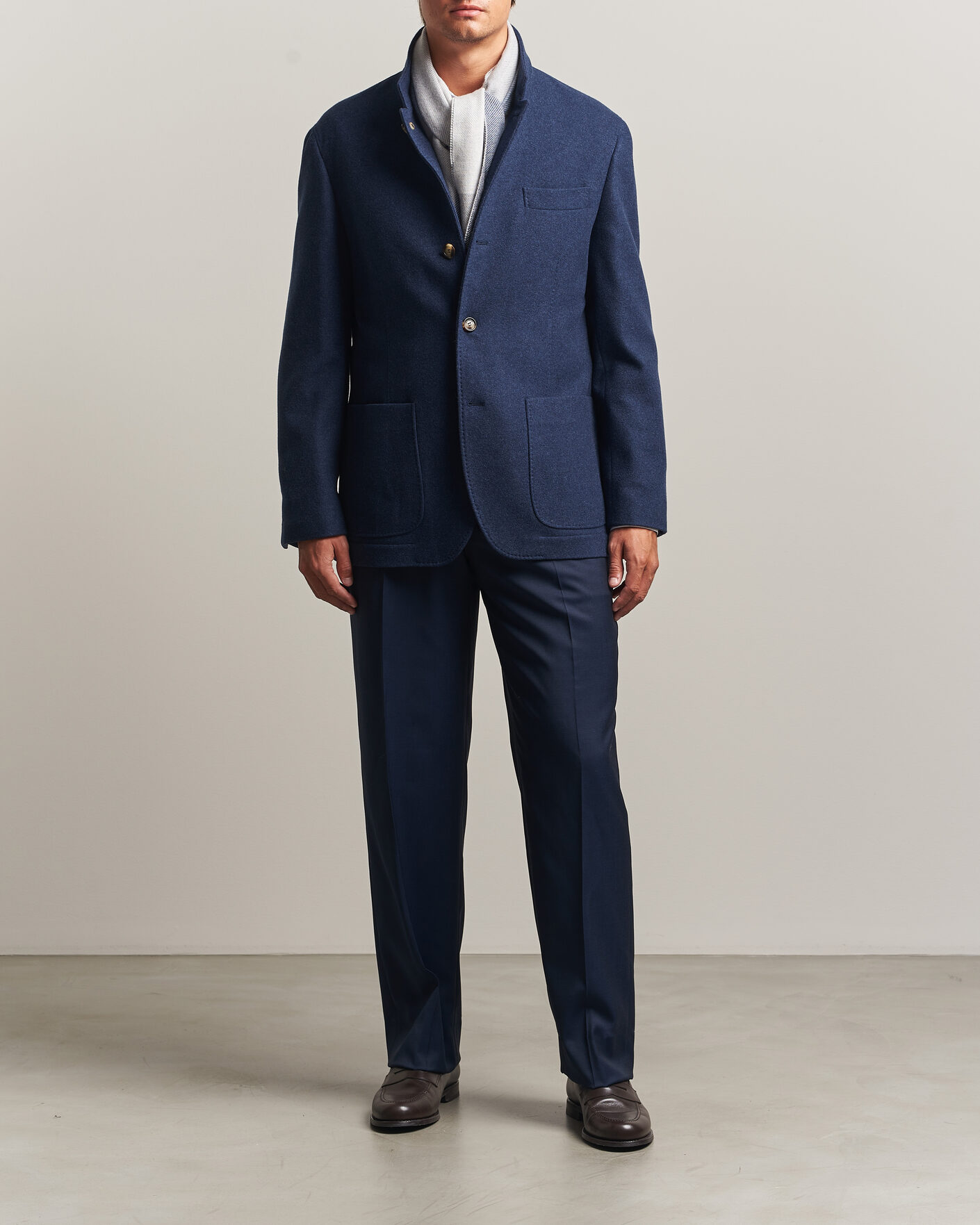 Men | Coats & Jackets | Brunello Cucinelli | Cashmere City Jacket Navy