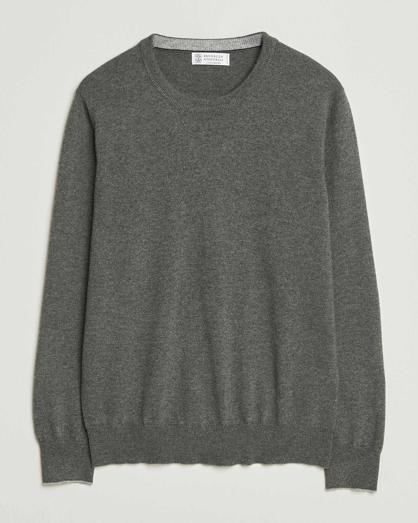 Men | Sweaters & Knitwear | Brunello Cucinelli | 2 Ply Cashmere Pullover Forest Green