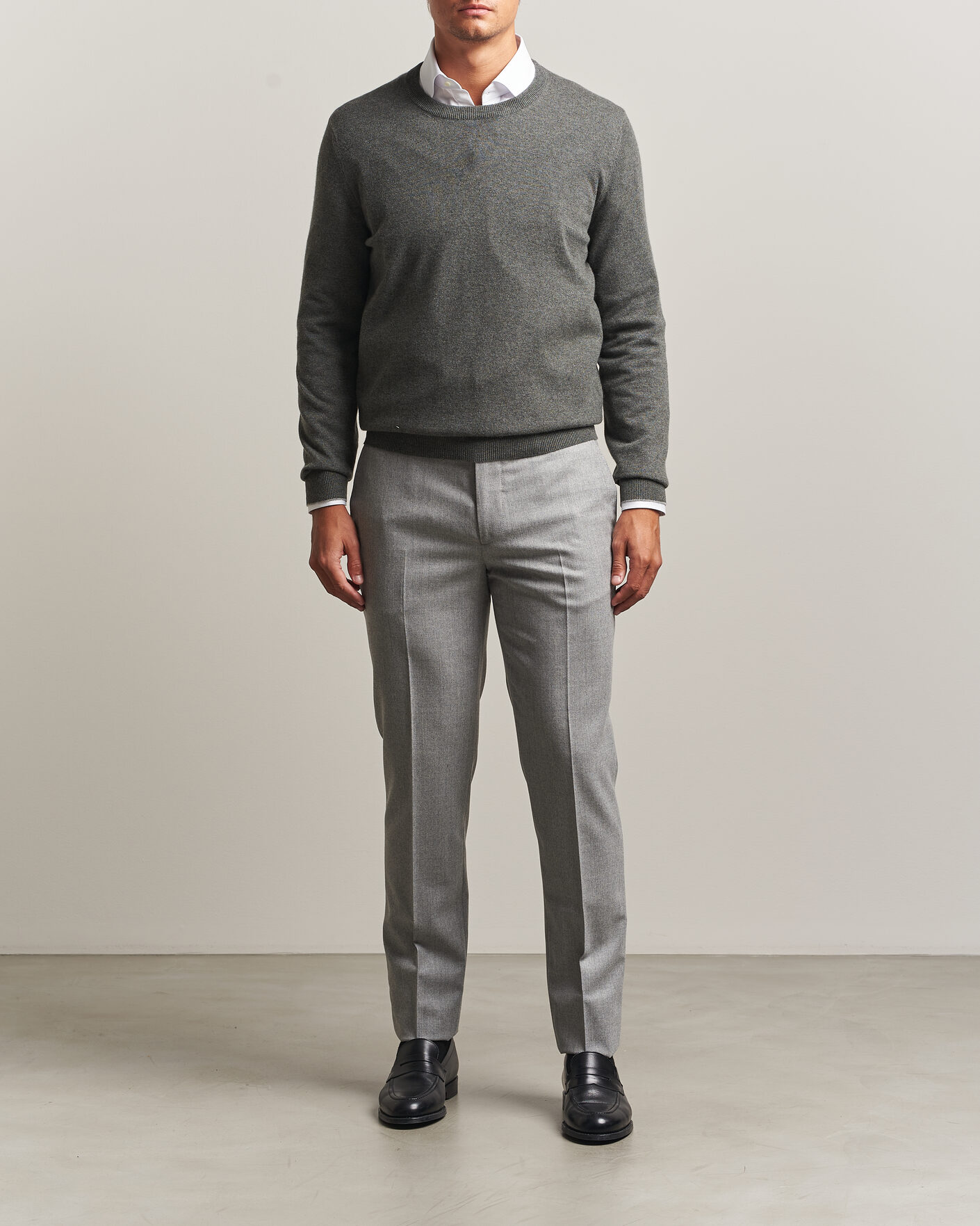 Men | Sweaters & Knitwear | Brunello Cucinelli | 2 Ply Cashmere Pullover Forest Green