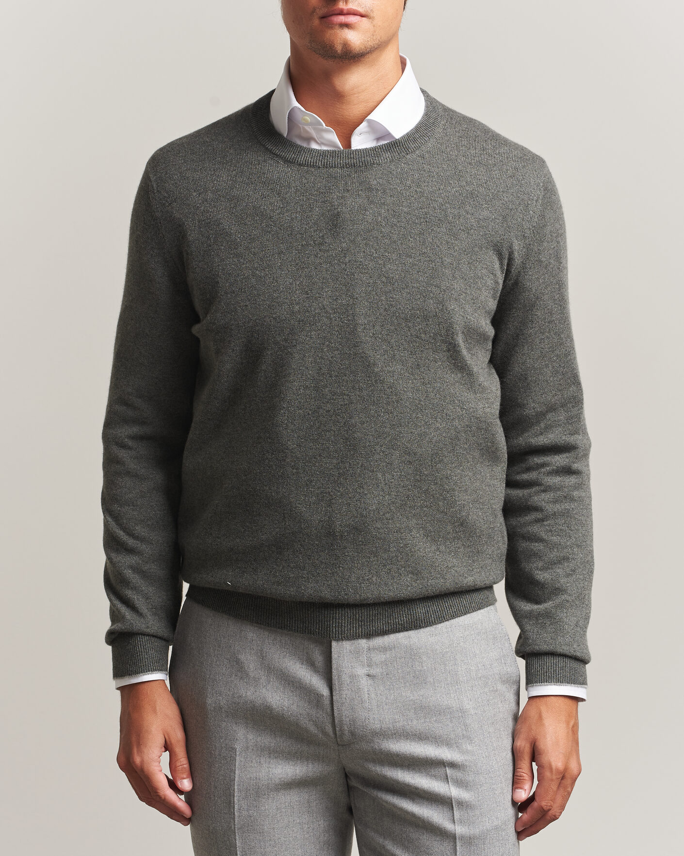 Men | Sweaters & Knitwear | Brunello Cucinelli | 2 Ply Cashmere Pullover Forest Green