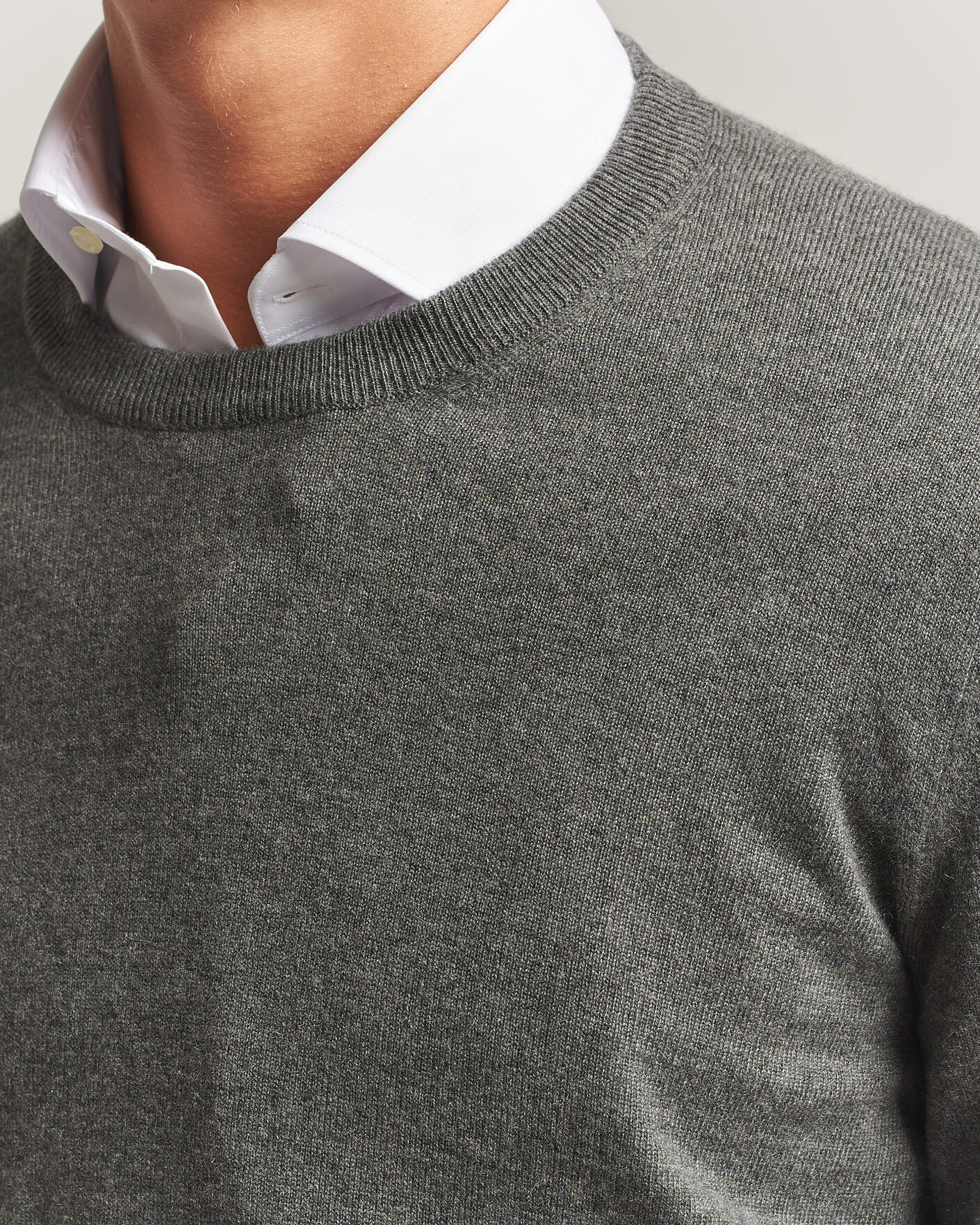 Men | Sweaters & Knitwear | Brunello Cucinelli | 2 Ply Cashmere Pullover Forest Green