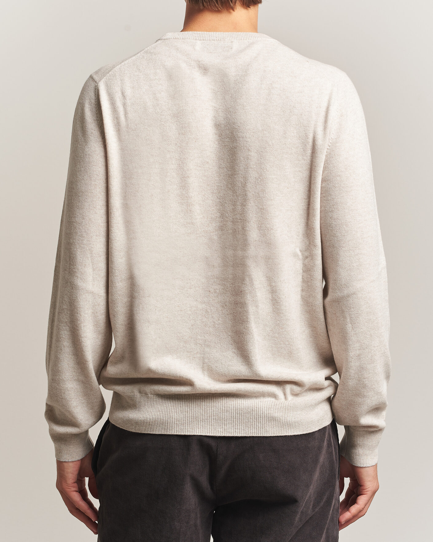 Men | Sweaters & Knitwear | Brunello Cucinelli | 2 Ply Cashmere Pullover Oyster