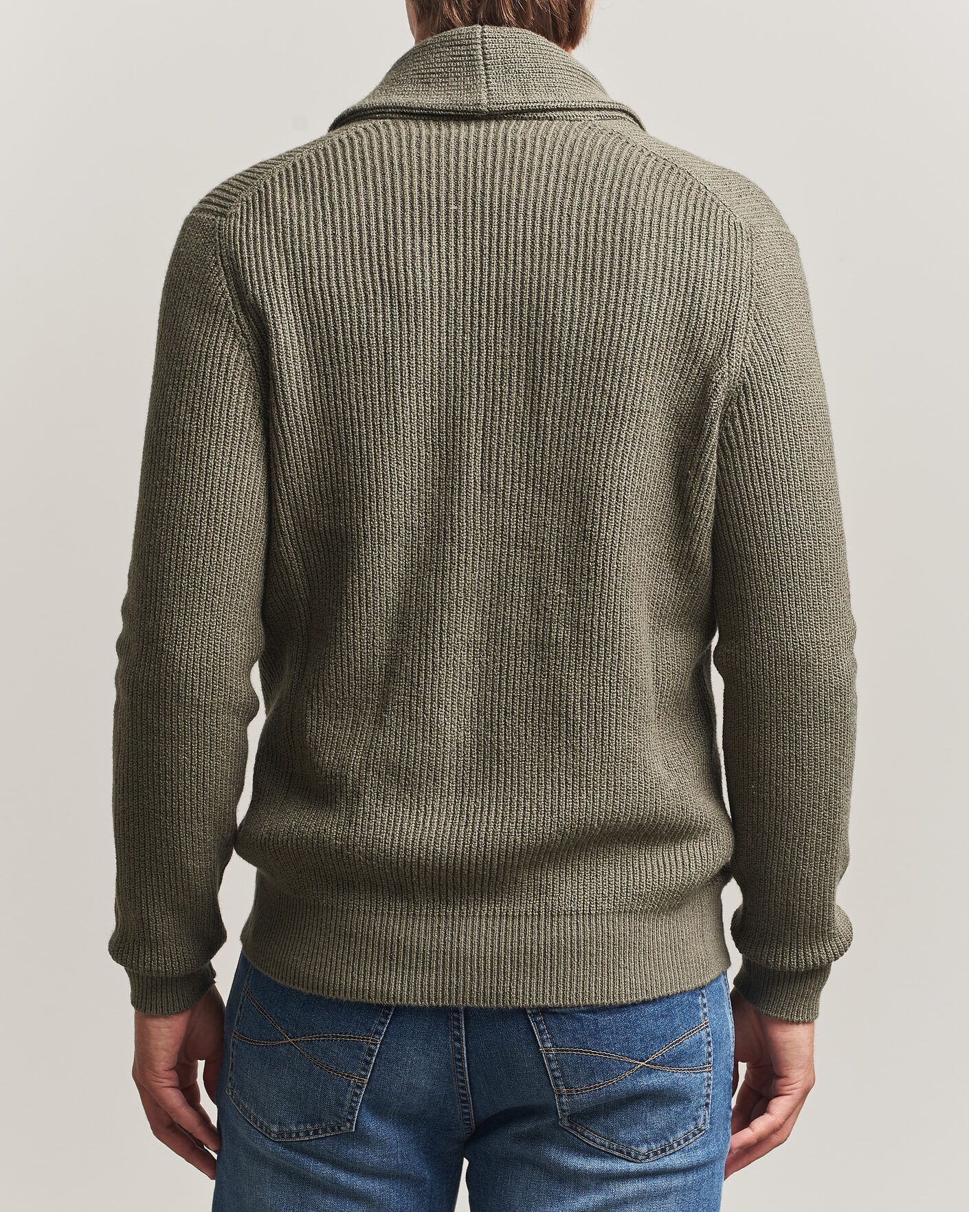 Men | Sweaters & Knitwear | Brunello Cucinelli | Shawl Collar Cardigan Forest Green