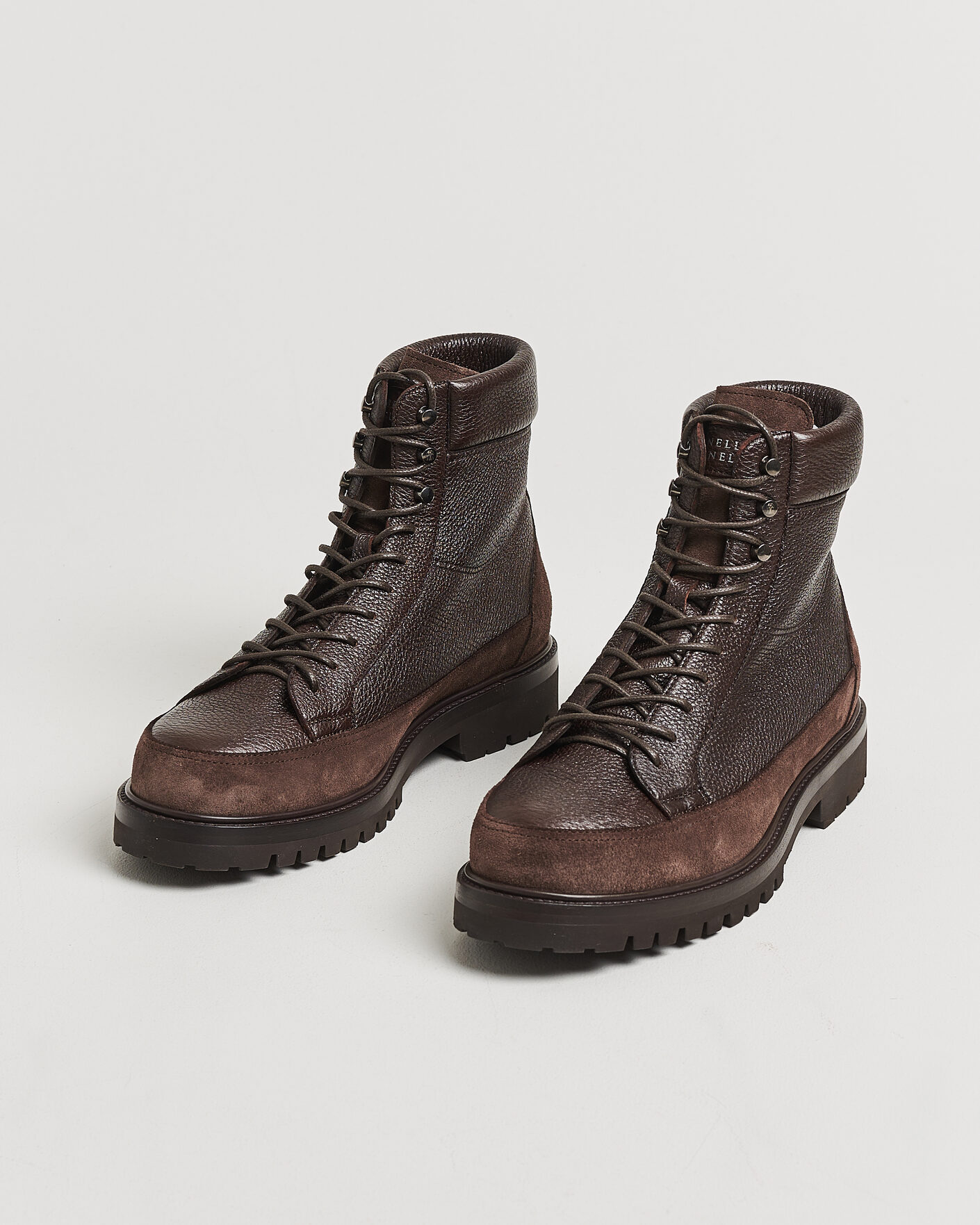 Brunello Cucinelli Lace Up Boots Dark Brown at CareOfCarl.com