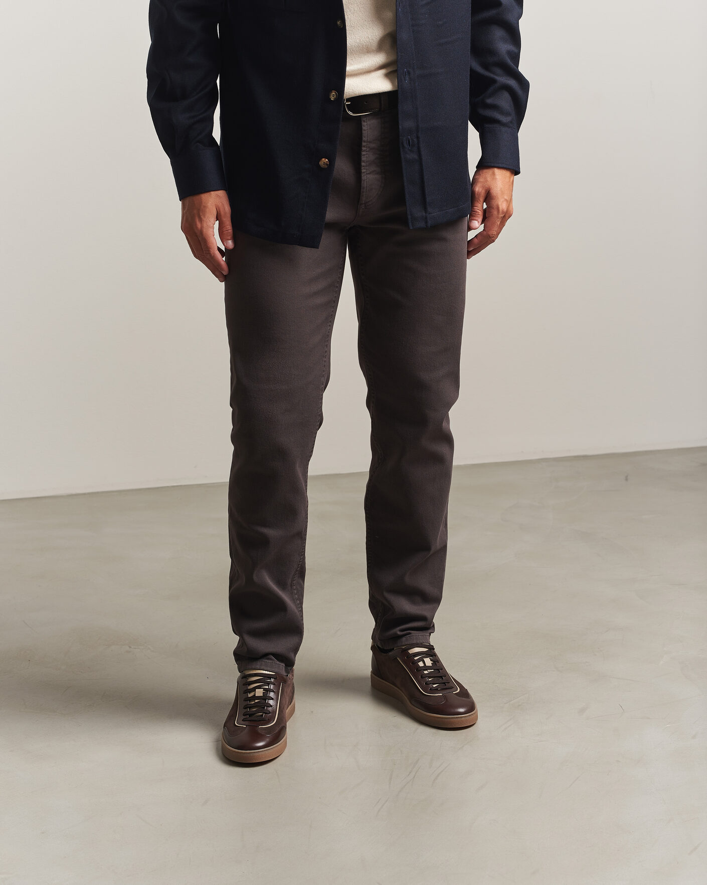 BRUNELLO CUCINELLI　ダークブラウン シューズ 27cm Brunello Cucinelli Classic Sneakers Dark Brown at CareOfCarl.com