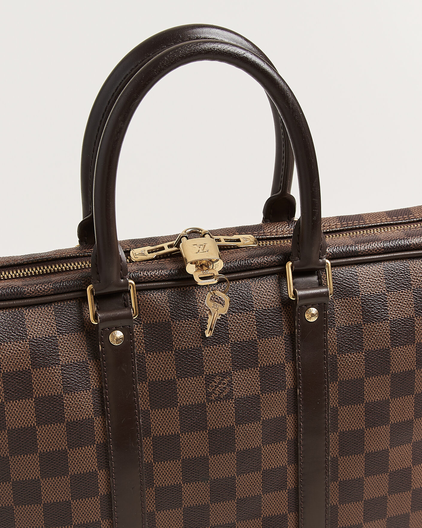 Men | Pre-Owned & Vintage Bags | Louis Vuitton Pre-Owned | Porte Documents Voyage Damier Ebene
