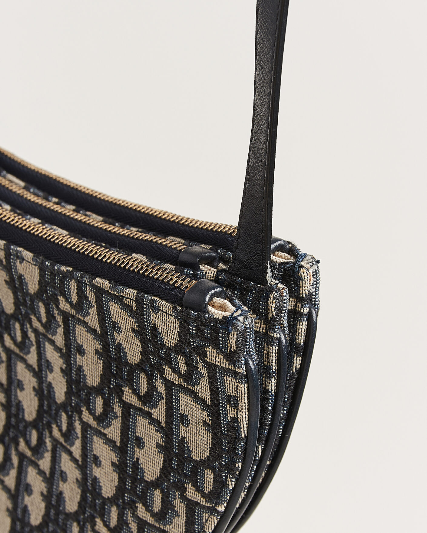 Men | Pre-Owned & Vintage Bags | Dior Pre-Owned | Saddle Oblique Rodeo Trio Pouch Blue