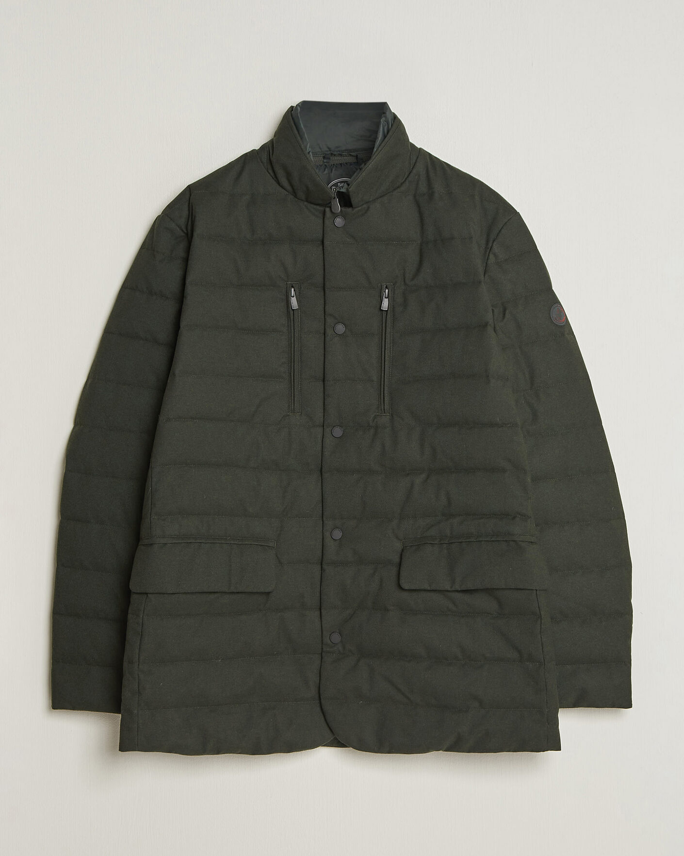 Men | Coats & Jackets | Save The Duck | Felipe Padded Flannel Jacket Green Black