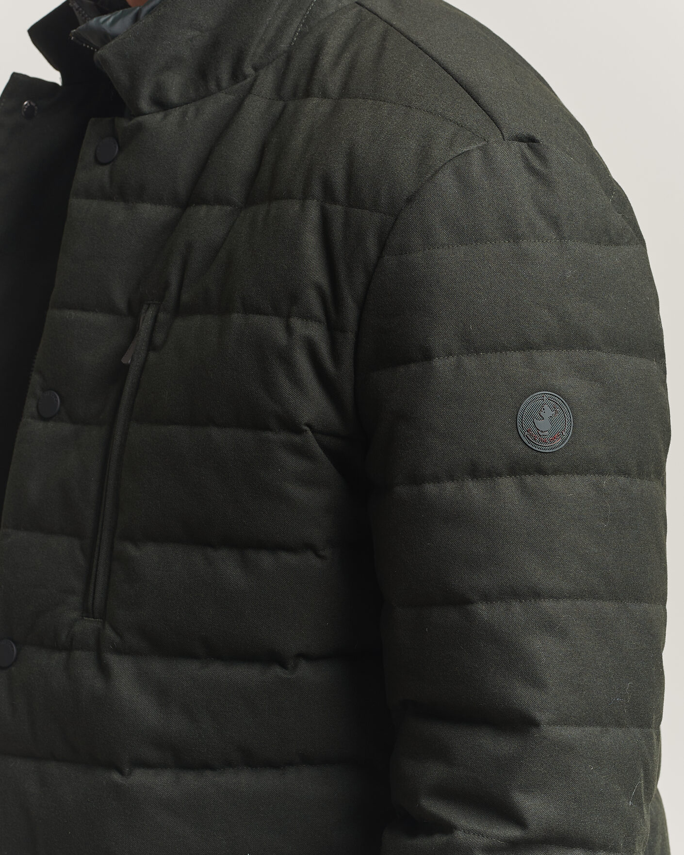 Men | Coats & Jackets | Save The Duck | Felipe Padded Flannel Jacket Green Black