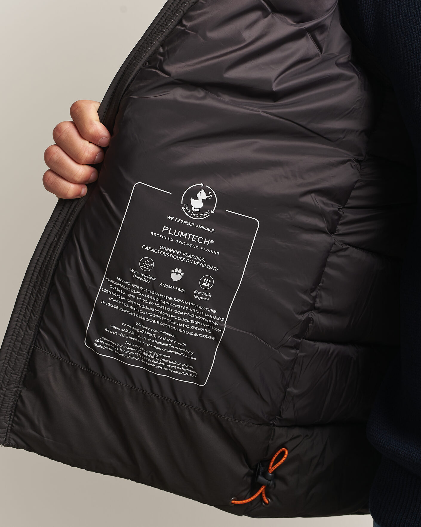 Men | Coats & Jackets | Save The Duck | Boris Matt Padded Puffer Brown Black