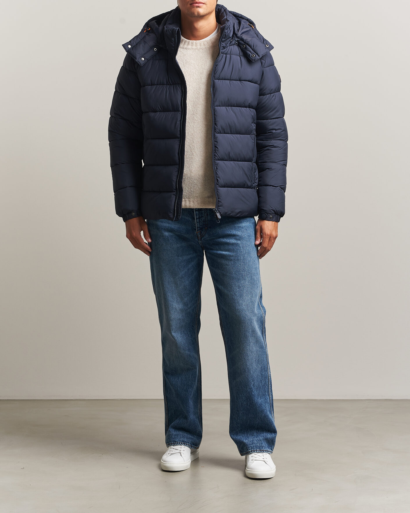Men | Coats & Jackets | Save The Duck | Boris Matt Padded Puffer Blue Black