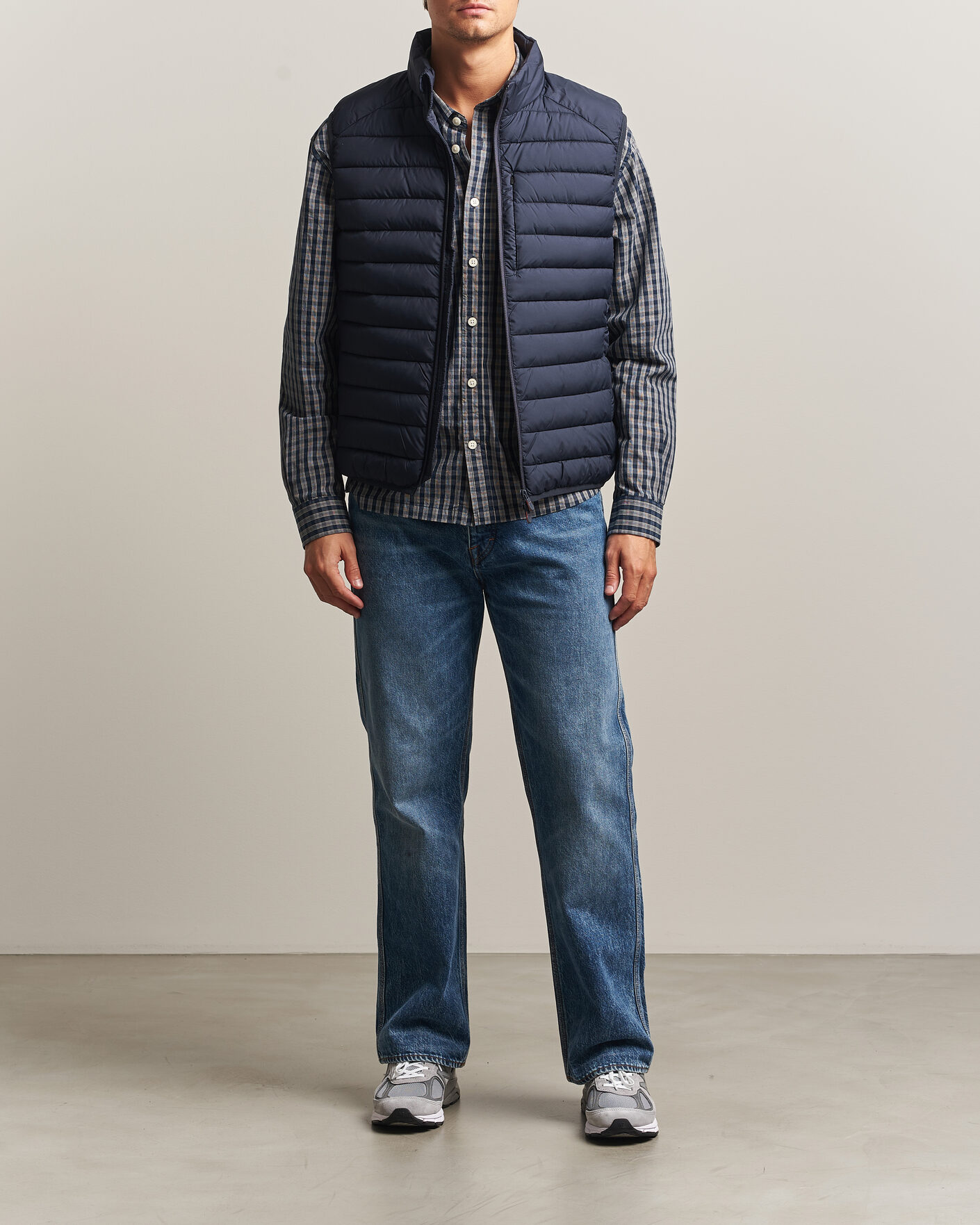 Men | Gilets | Save The Duck | Rhus Matt Lightweight Vest Blue Black