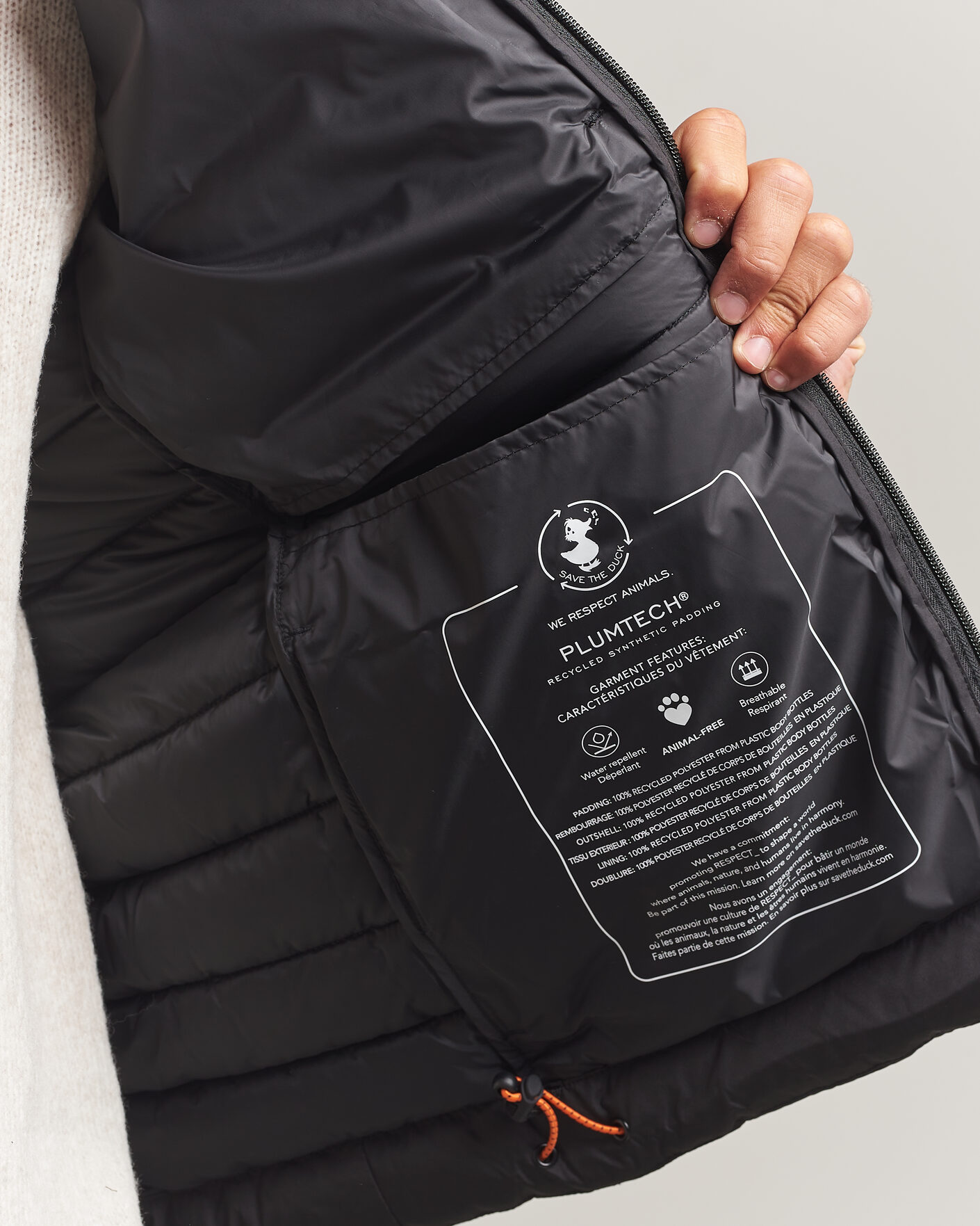 Men | Coats & Jackets | Save The Duck | Juncus Matt Lightweight Hood Jacket Black