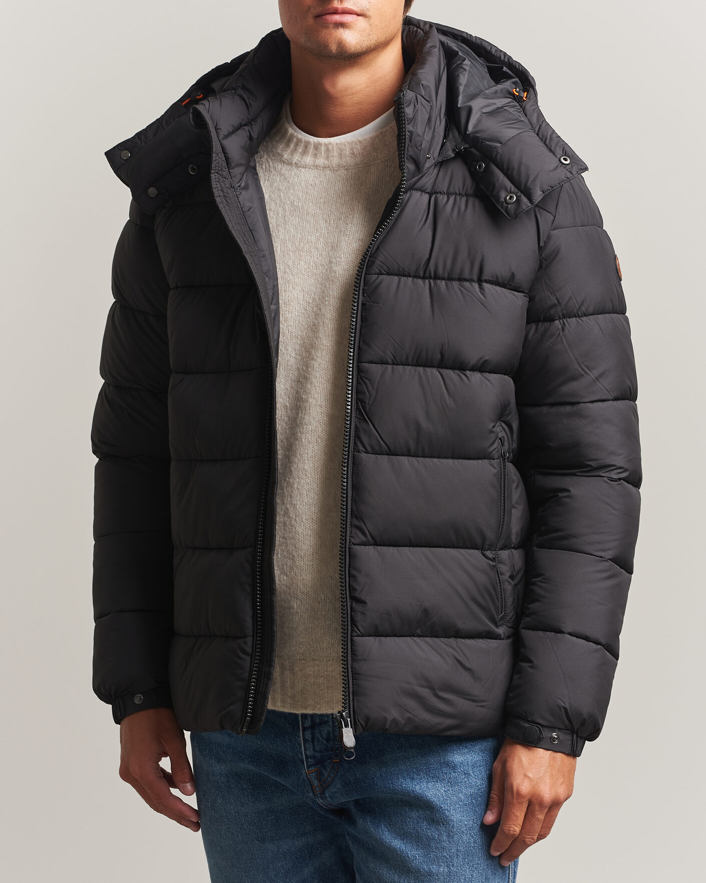 Men | Coats & Jackets | Save The Duck | Boris Matt Padded Puffer Black