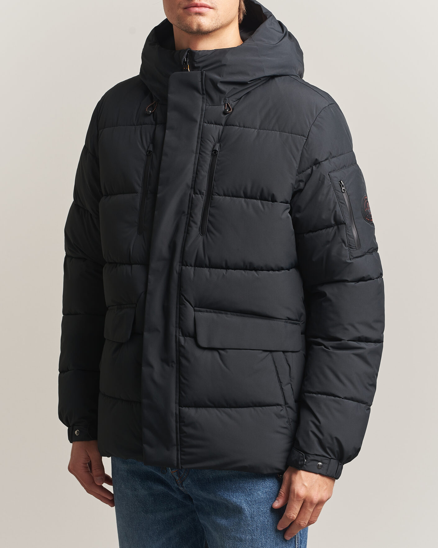 Men | Coats & Jackets | Save The Duck | Espel Short Arctic Parka Black
