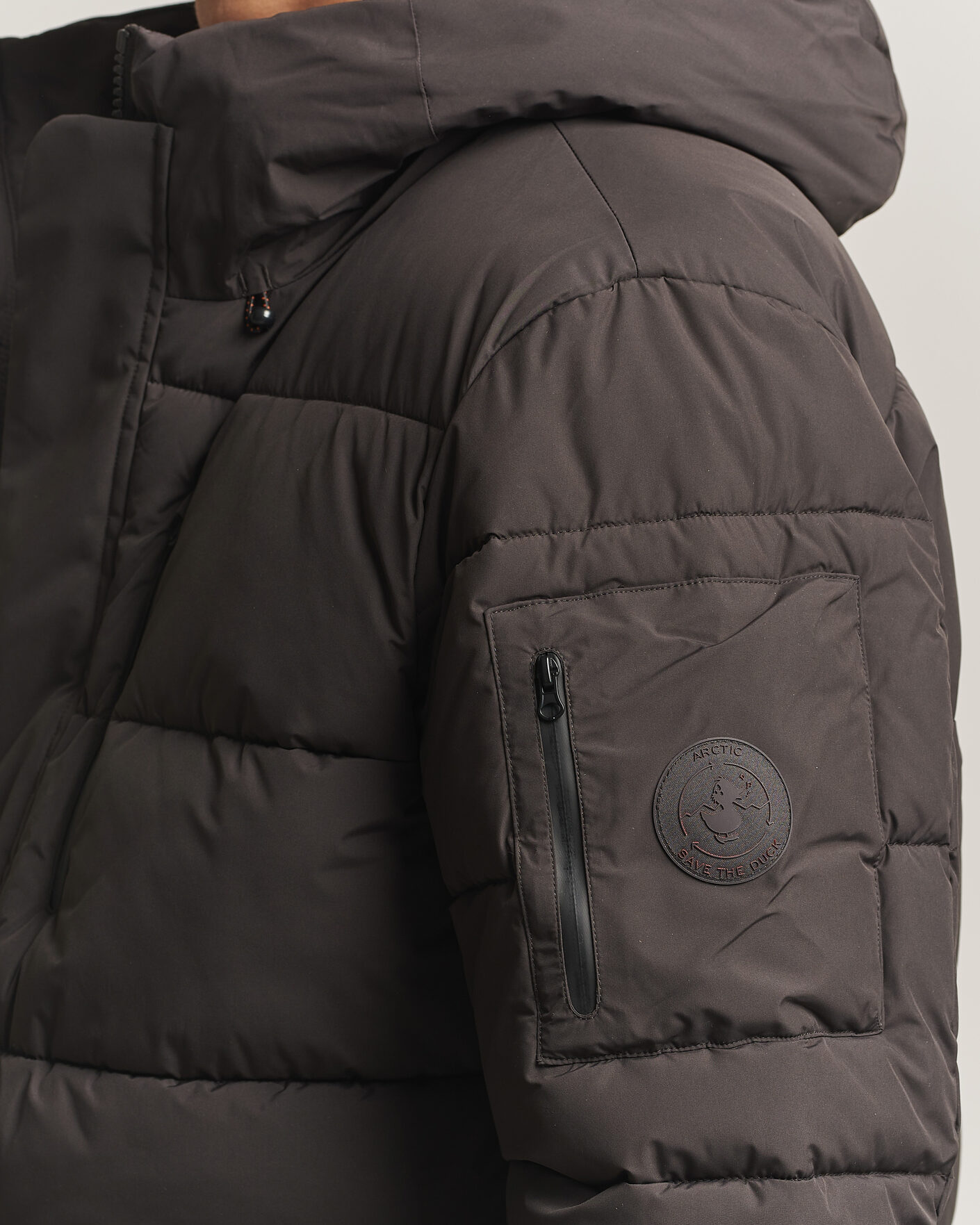 Men | Coats & Jackets | Save The Duck | Espel Short Arctic Parka Brown Black