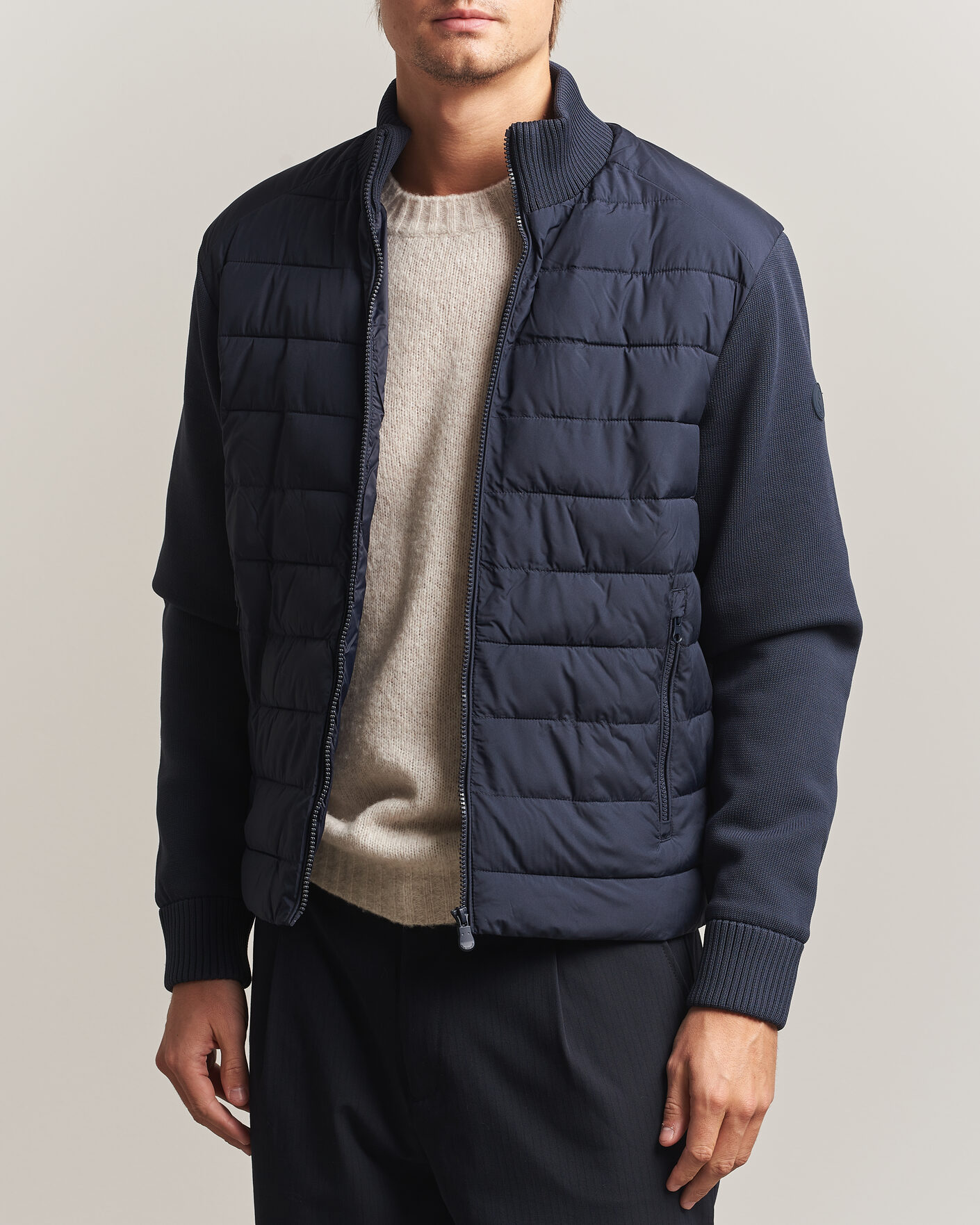 Men | Coats & Jackets | Save The Duck | Sedum Hybrid Jacket Blue Black