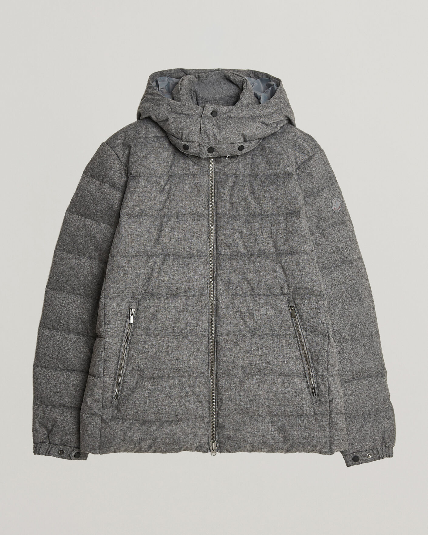 Men | Coats & Jackets | Save The Duck | Constantin Padded Flannel Jacket Mid Grey Melange