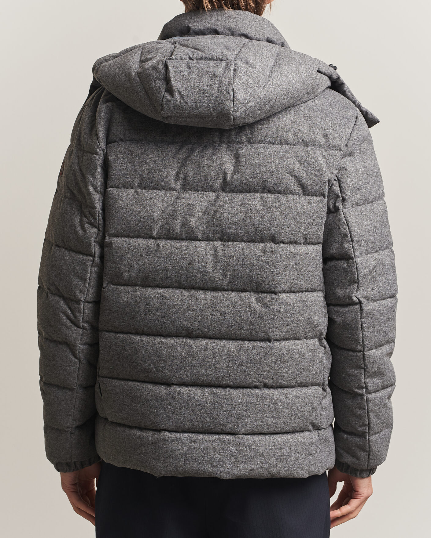 Men | Coats & Jackets | Save The Duck | Constantin Padded Flannel Jacket Mid Grey Melange
