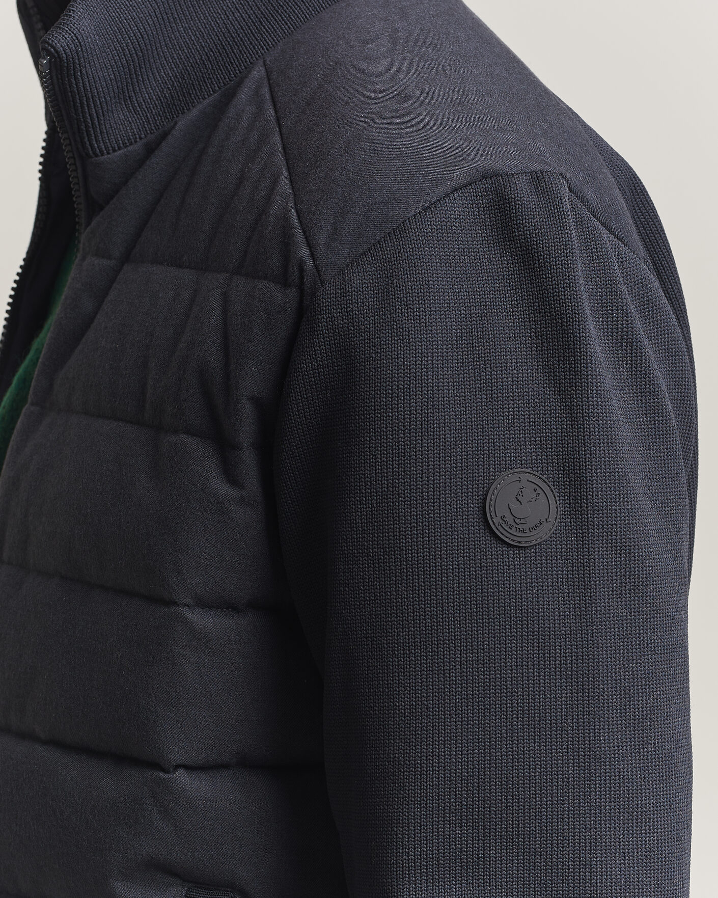 Men | Coats & Jackets | Save The Duck | Lasse Padded Hybrid Jacket Navy Blue Melange