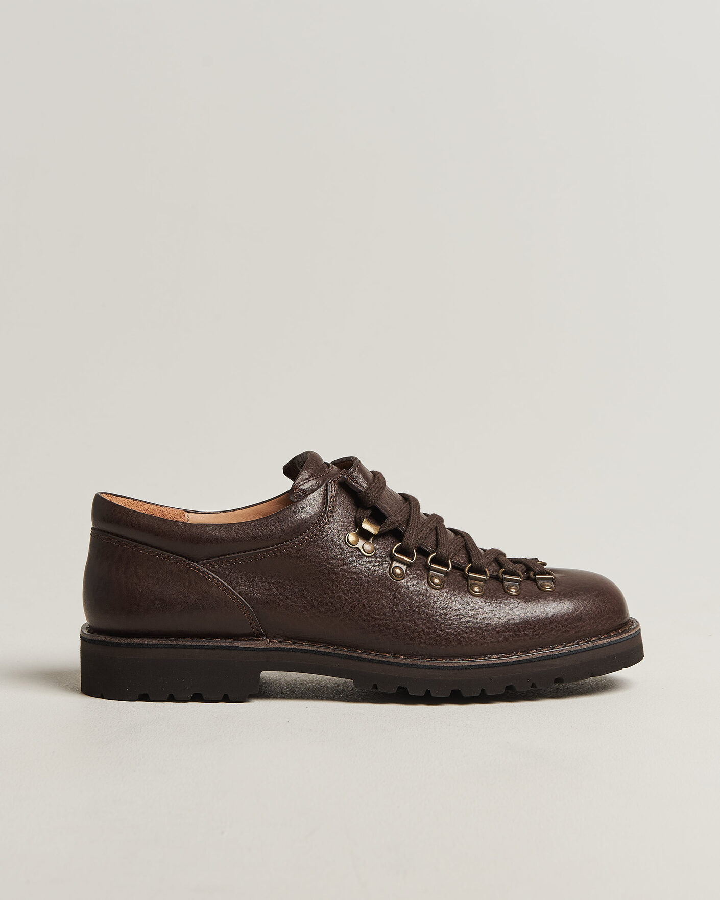 Men | Boots | Fracap | M121 Low Grain Leather Boot Dark Brown