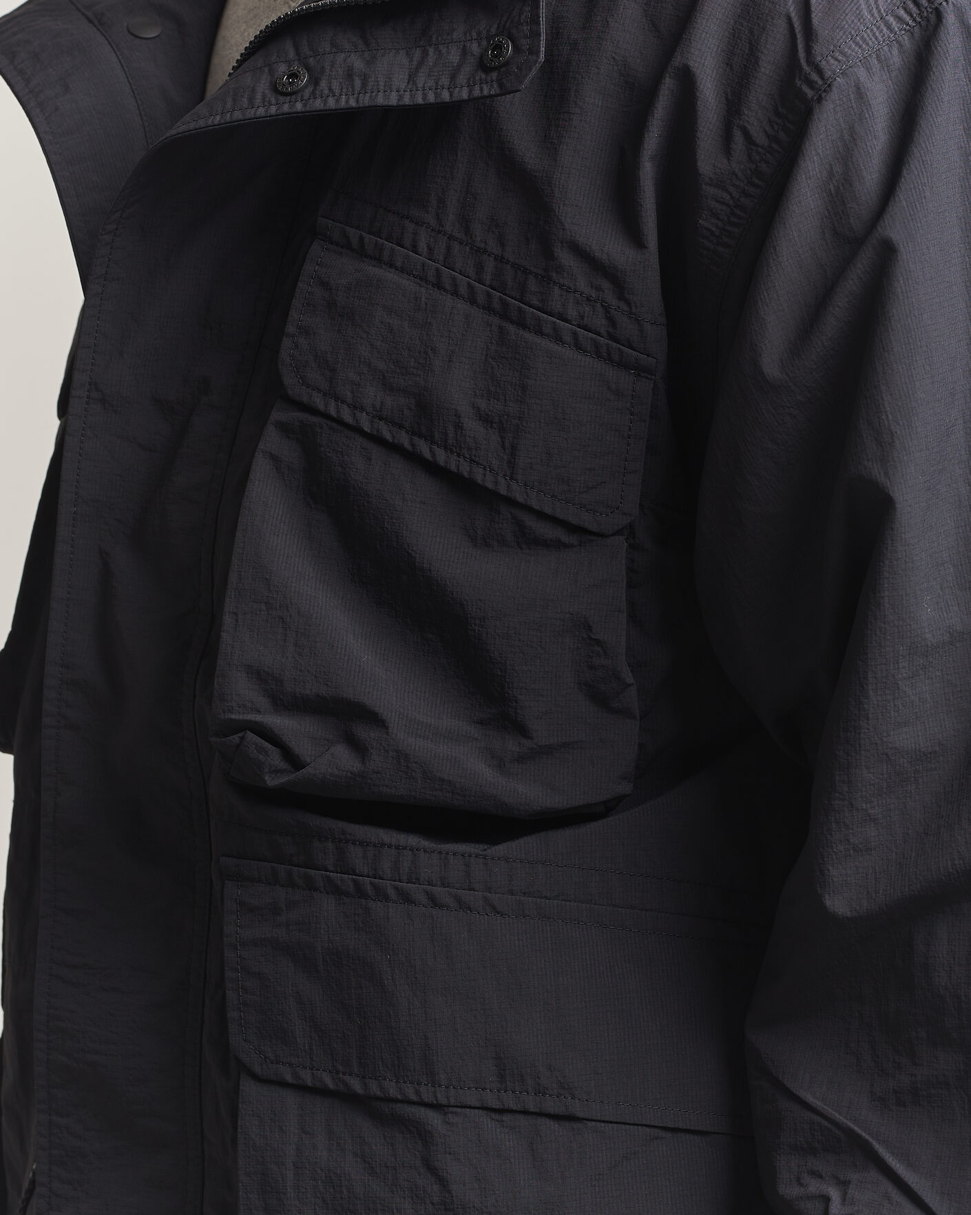 Men | Coats & Jackets | Snow Peak | Nylon Double Rip Jacket Black