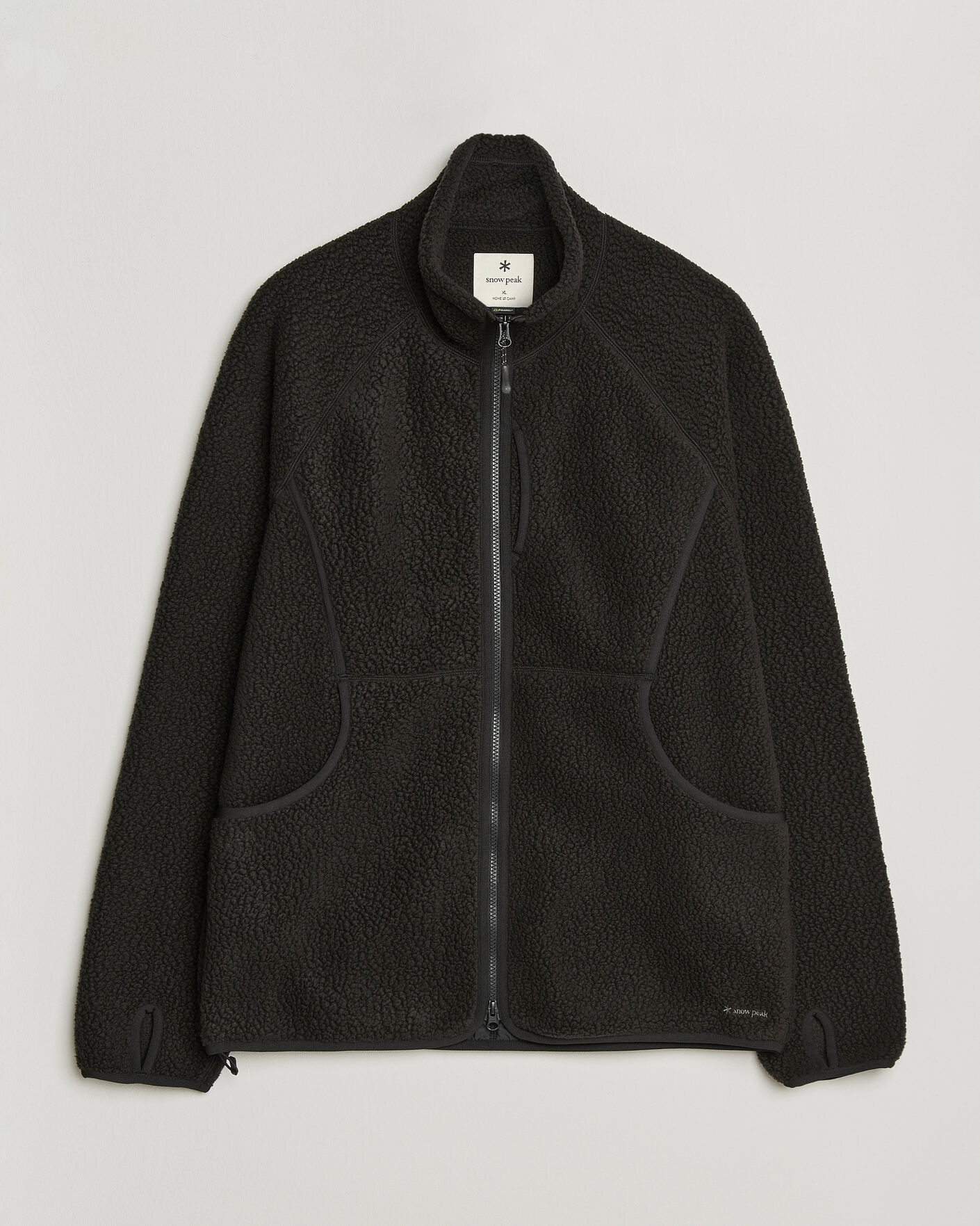 Men | Coats & Jackets | Snow Peak | Thermal Boa Fleece Jacket Black