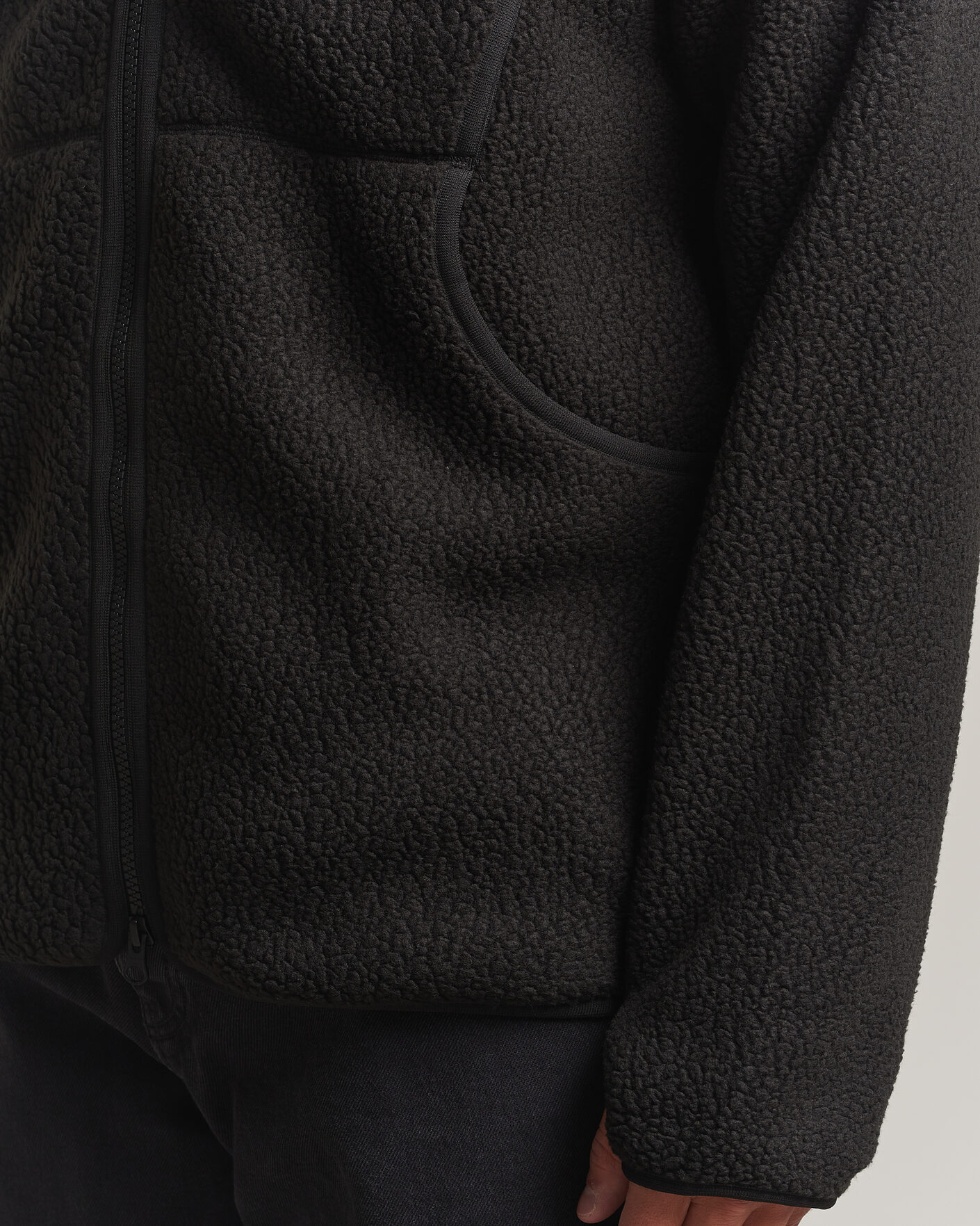 Men | Coats & Jackets | Snow Peak | Thermal Boa Fleece Jacket Black