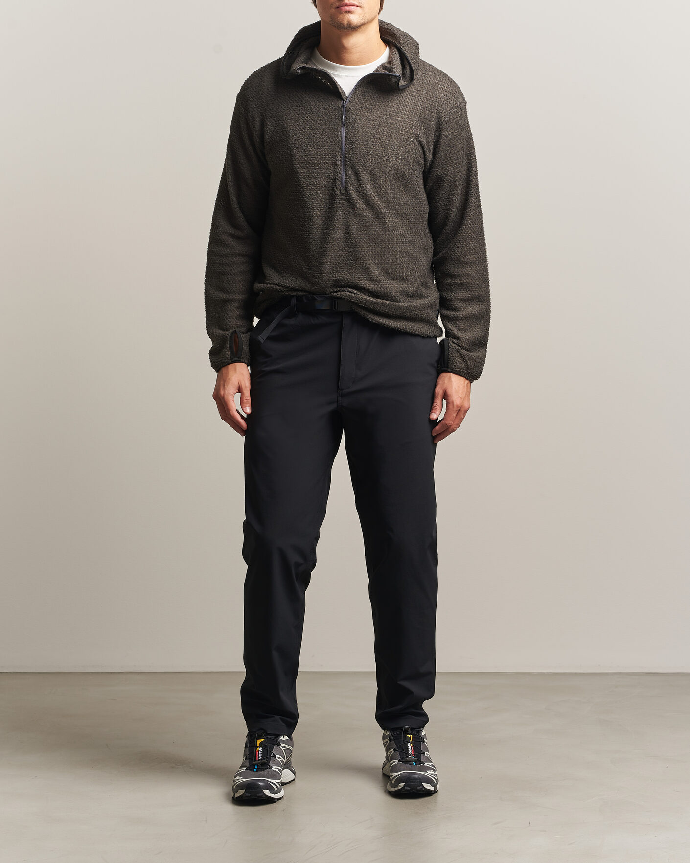 Men | Sweaters & Knitwear | Snow Peak | Alpha Direct 90 Hoodie Charcoal
