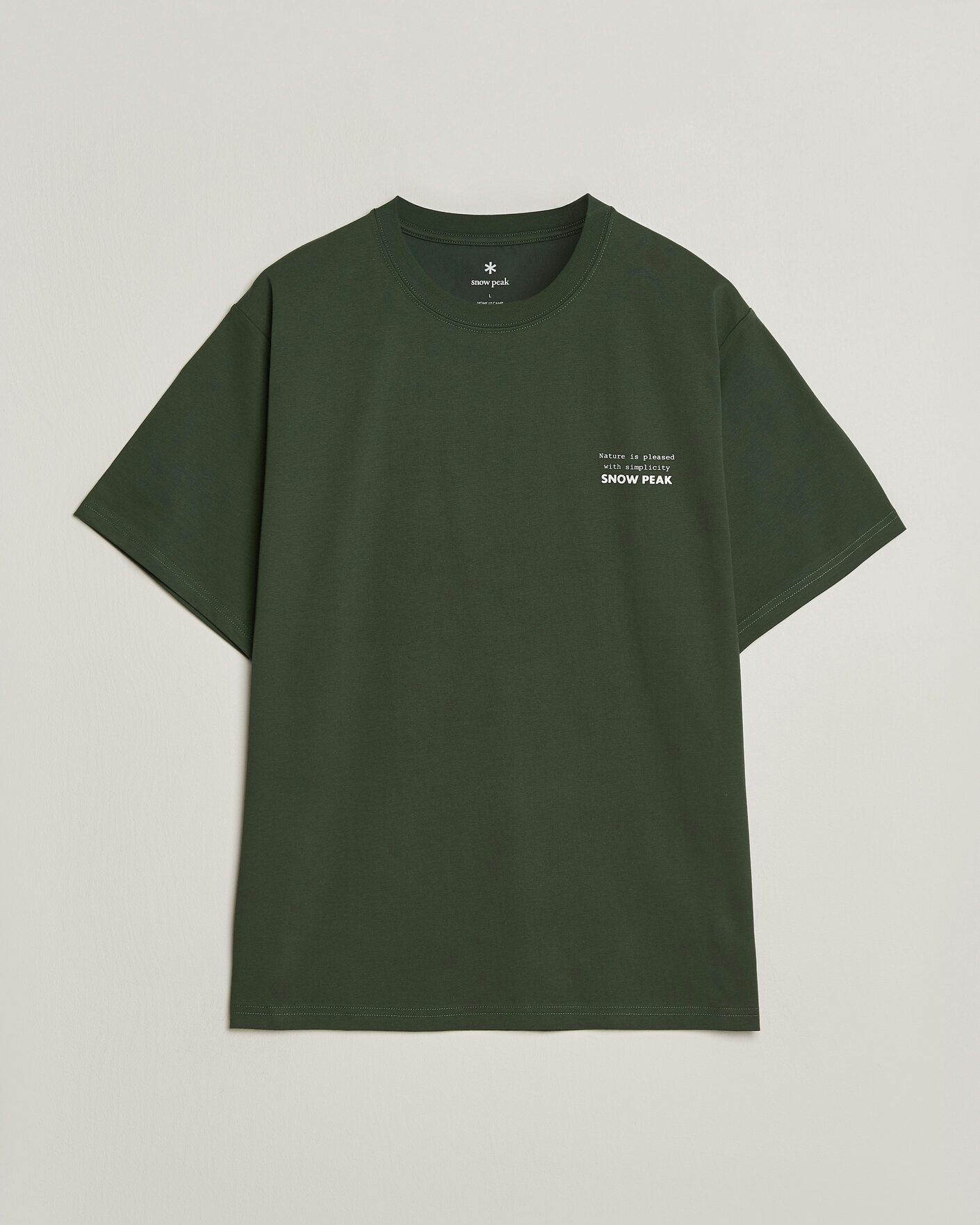 Men | T-Shirts | Snow Peak | Elemental Balance T-Shirt Dark Green