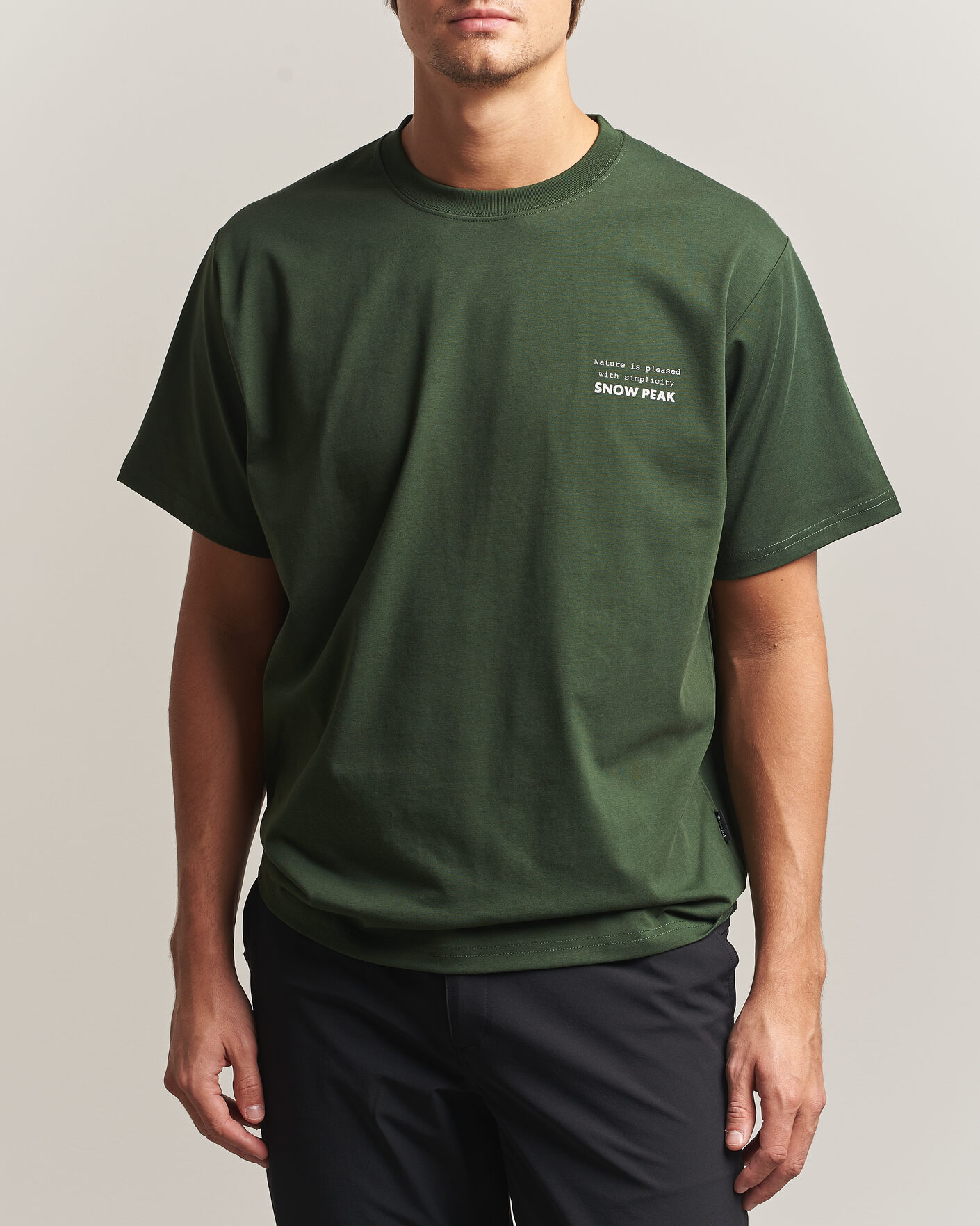 Men | T-Shirts | Snow Peak | Elemental Balance T-Shirt Dark Green